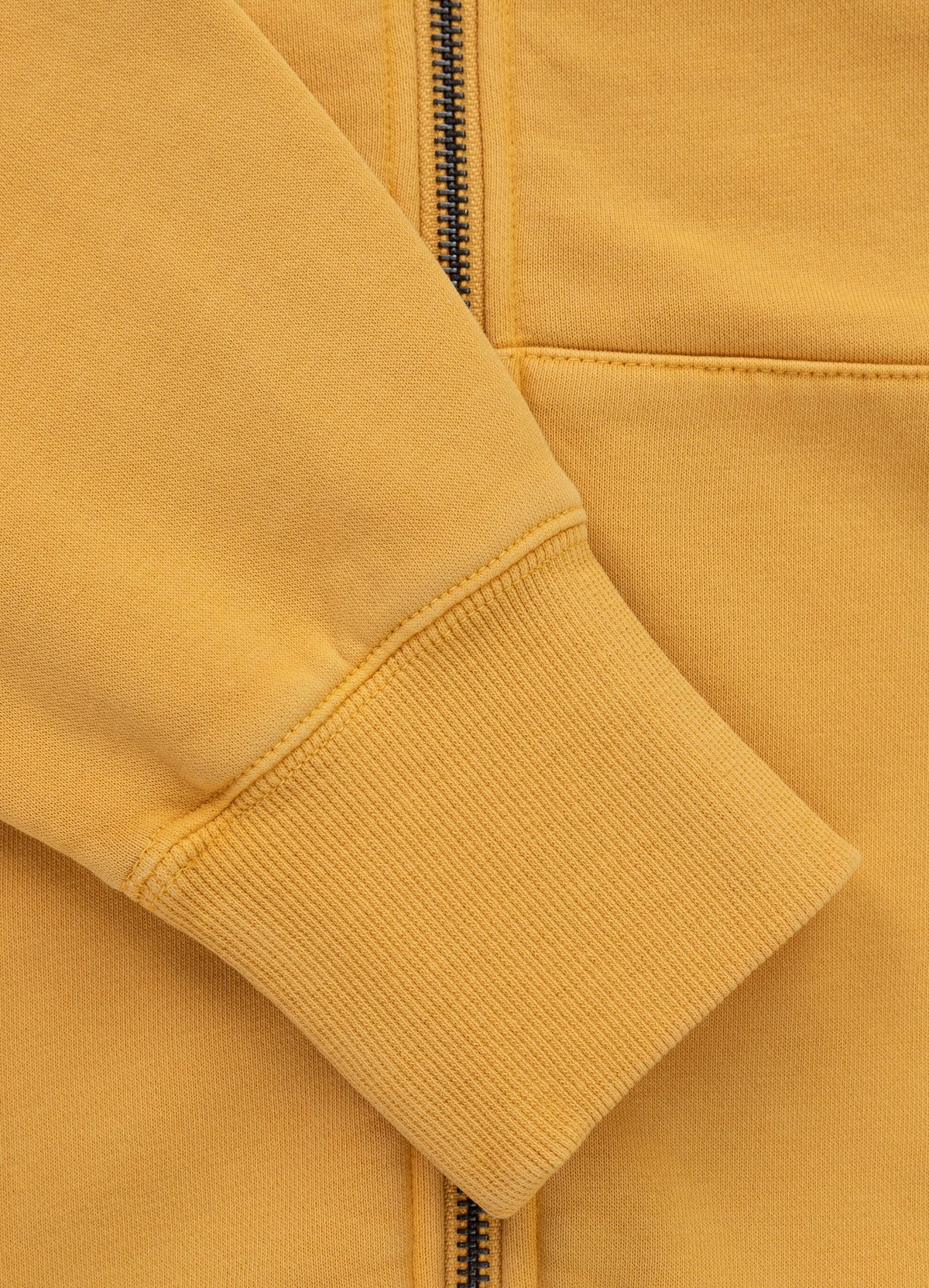 Men's Zip-up hoodie Washed VINTAGE BJJ - Washed yellow