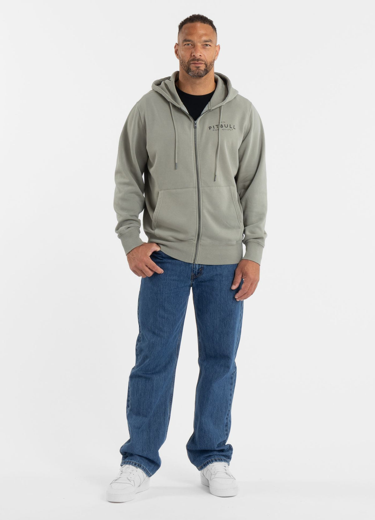 Men's Zip-up hoodie Washed MT FUJI
