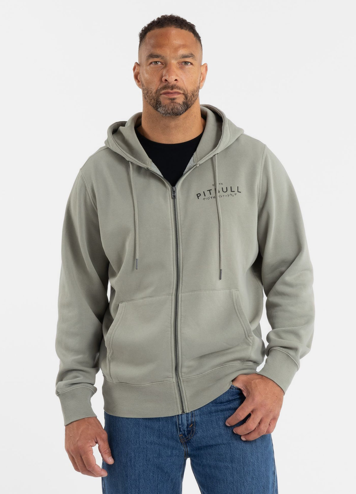Men's Zip-up hoodie Washed MT FUJI