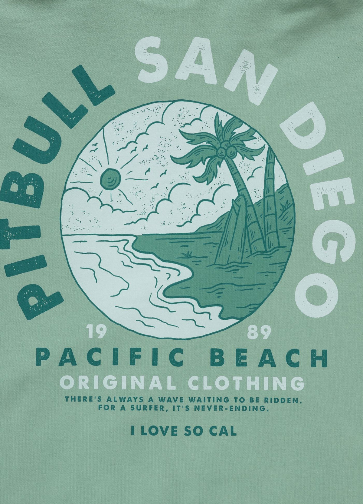 Men's Sweatshirt PLANET SURF - Mint