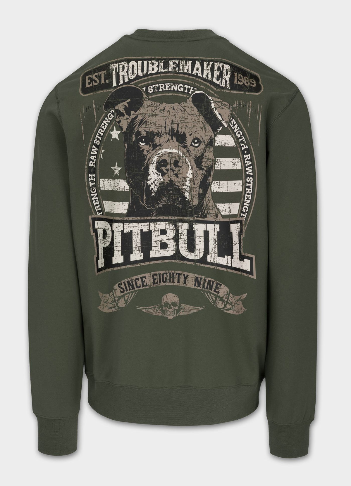 Men's Sweatshirt TROUBLEMAKER - Dark green