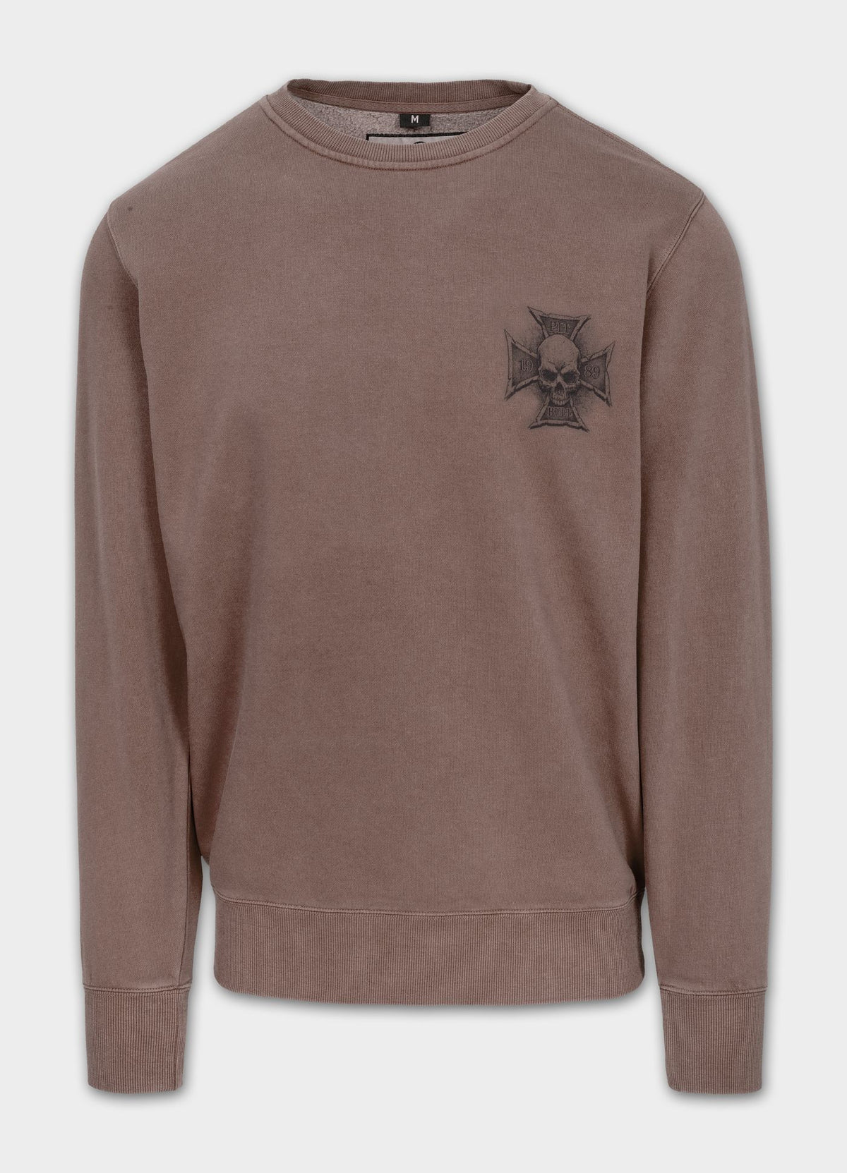 Men's Sweatshirt Washed BITE ME - Burgundy