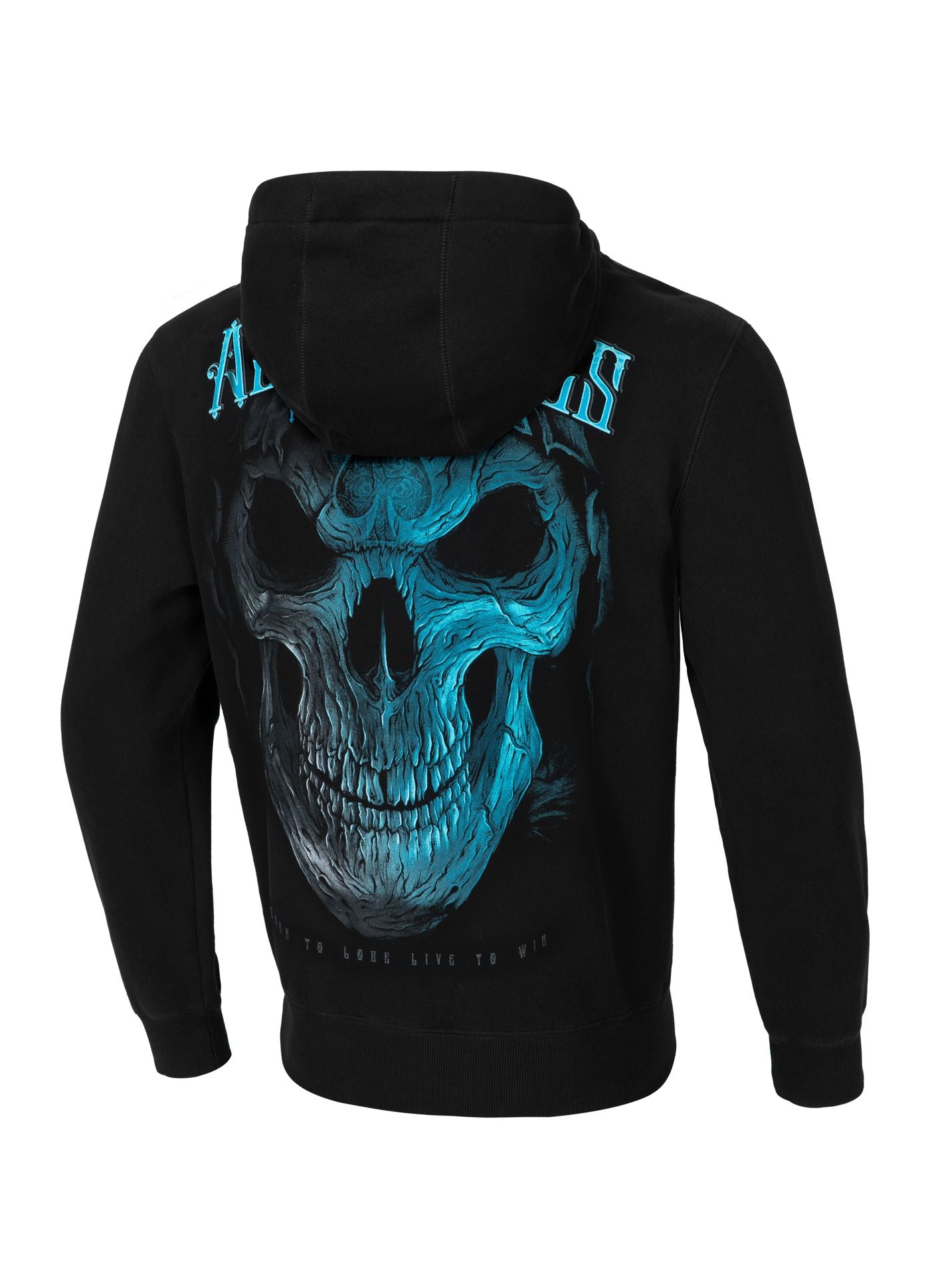 Blue skull hoodie on sale