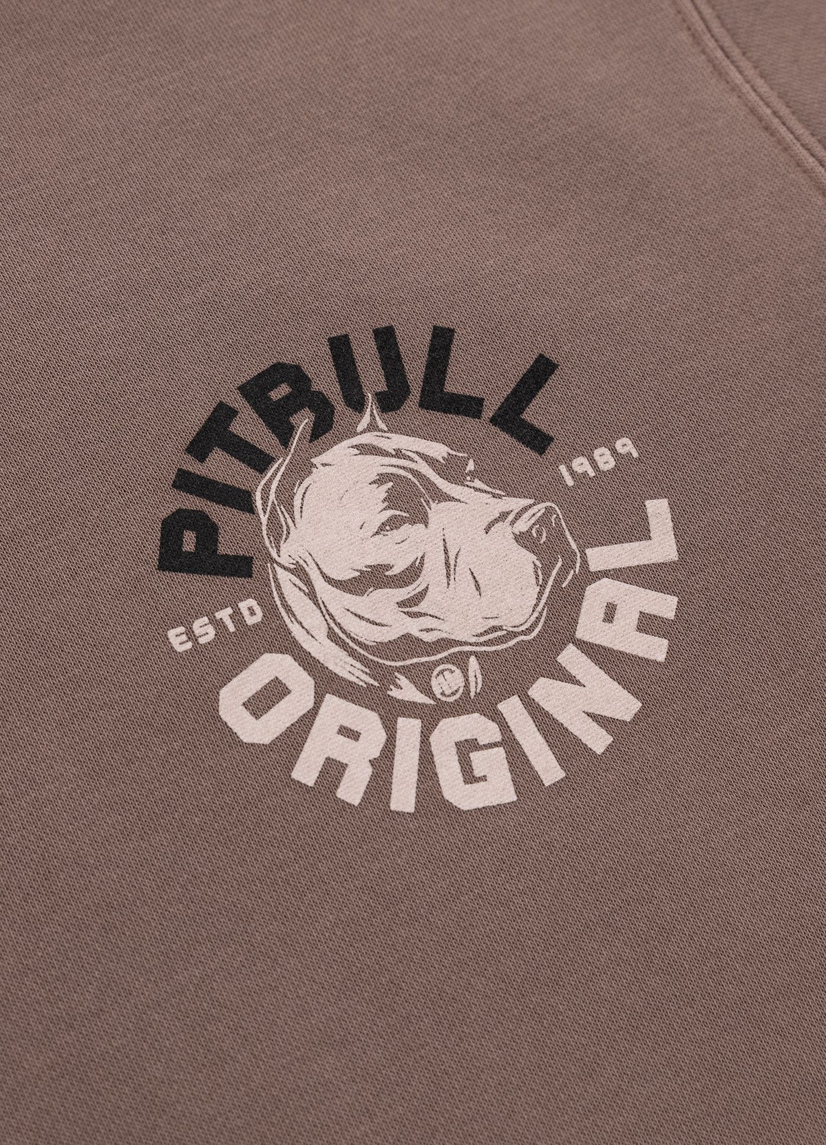 Men's Hoodie Washed DOG SD - Burgundy