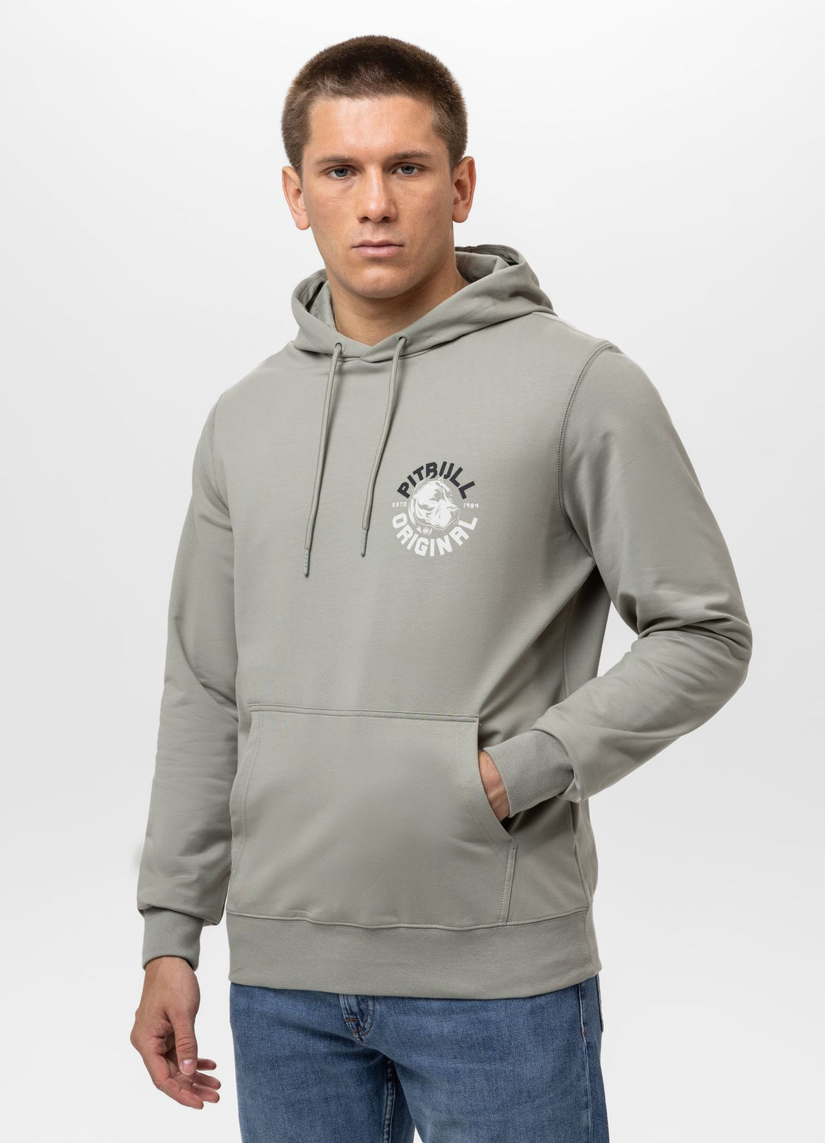 Men's Hoodie DOG SD - Dusty Salvia