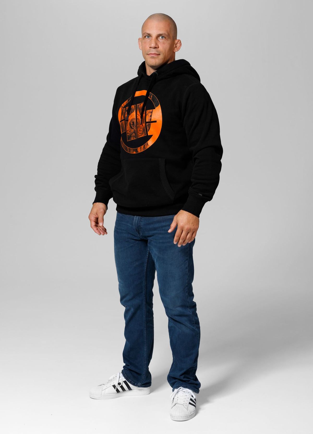 Men&#39;s Hoodie Orange Dog 24