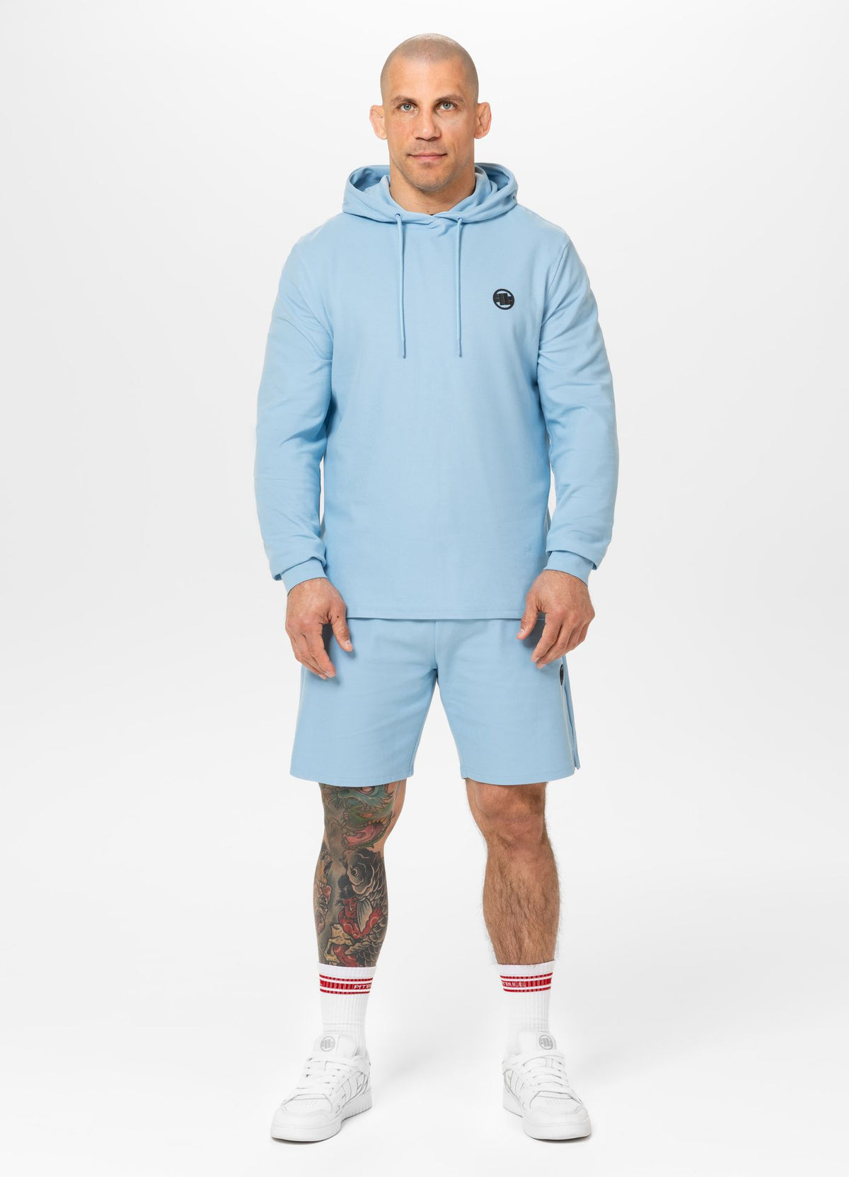Men's Hoodie Pique Rockey - Light blue