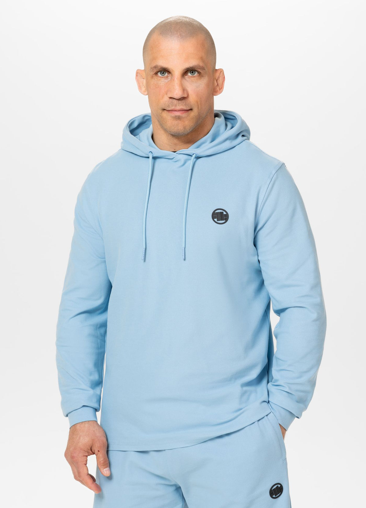 Men's Hoodie Pique Rockey - Light blue