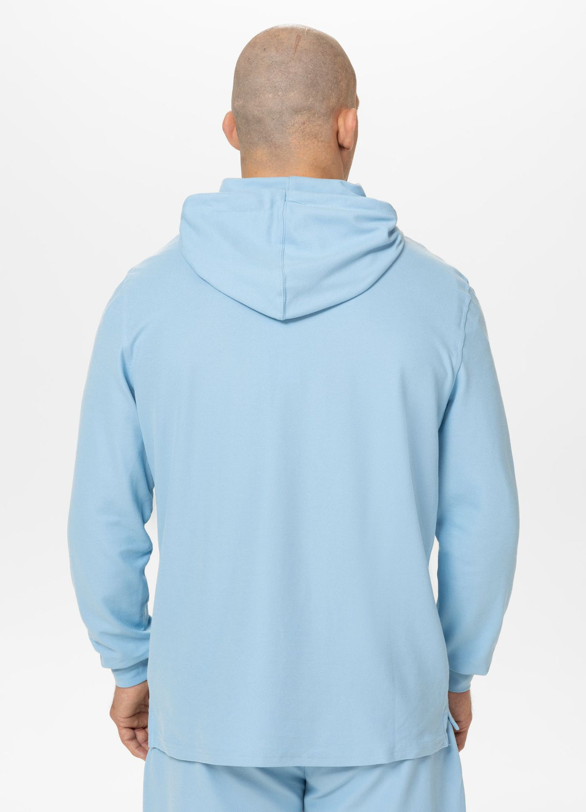Men's Hoodie Pique Rockey - Light blue