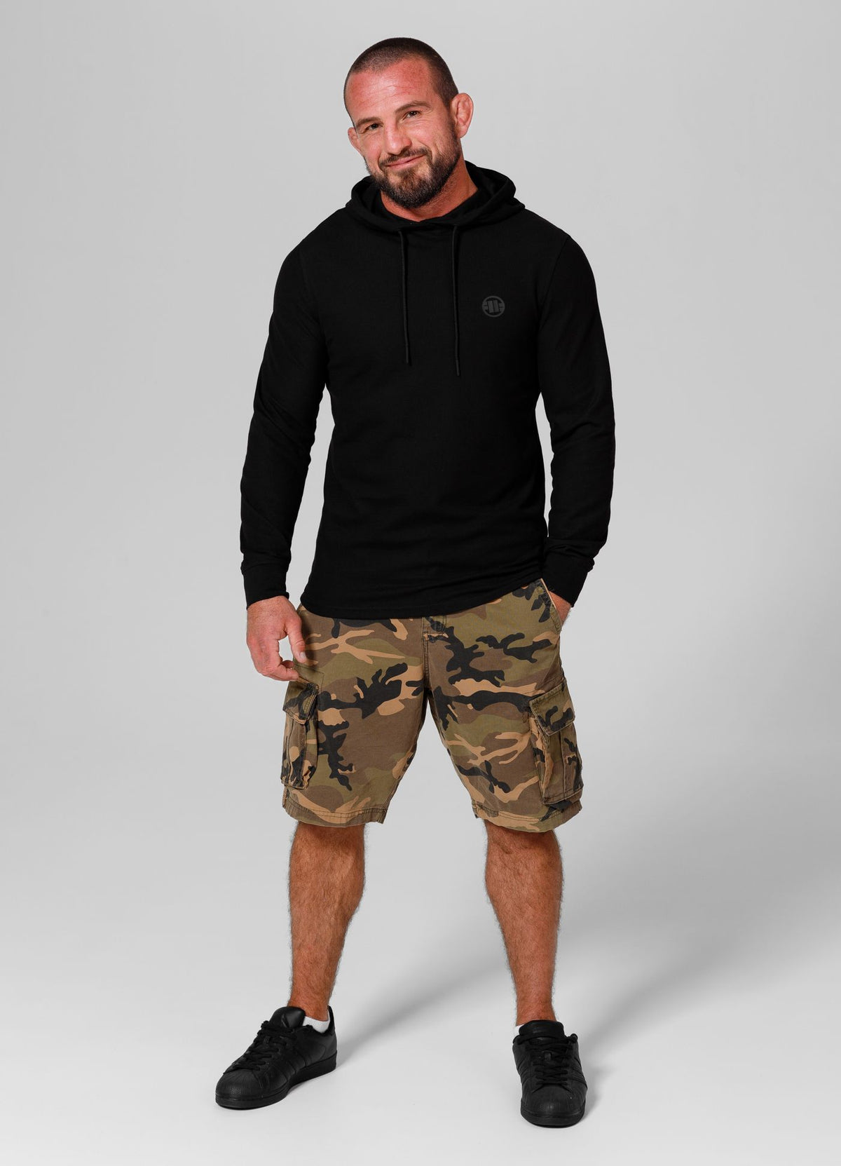 Men&#39;s Hoodie Pique Rockey - Black