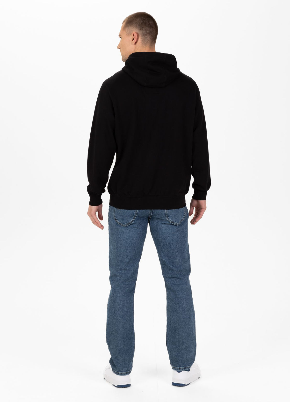 Men&#39;s Hoodie Terry Black Brand