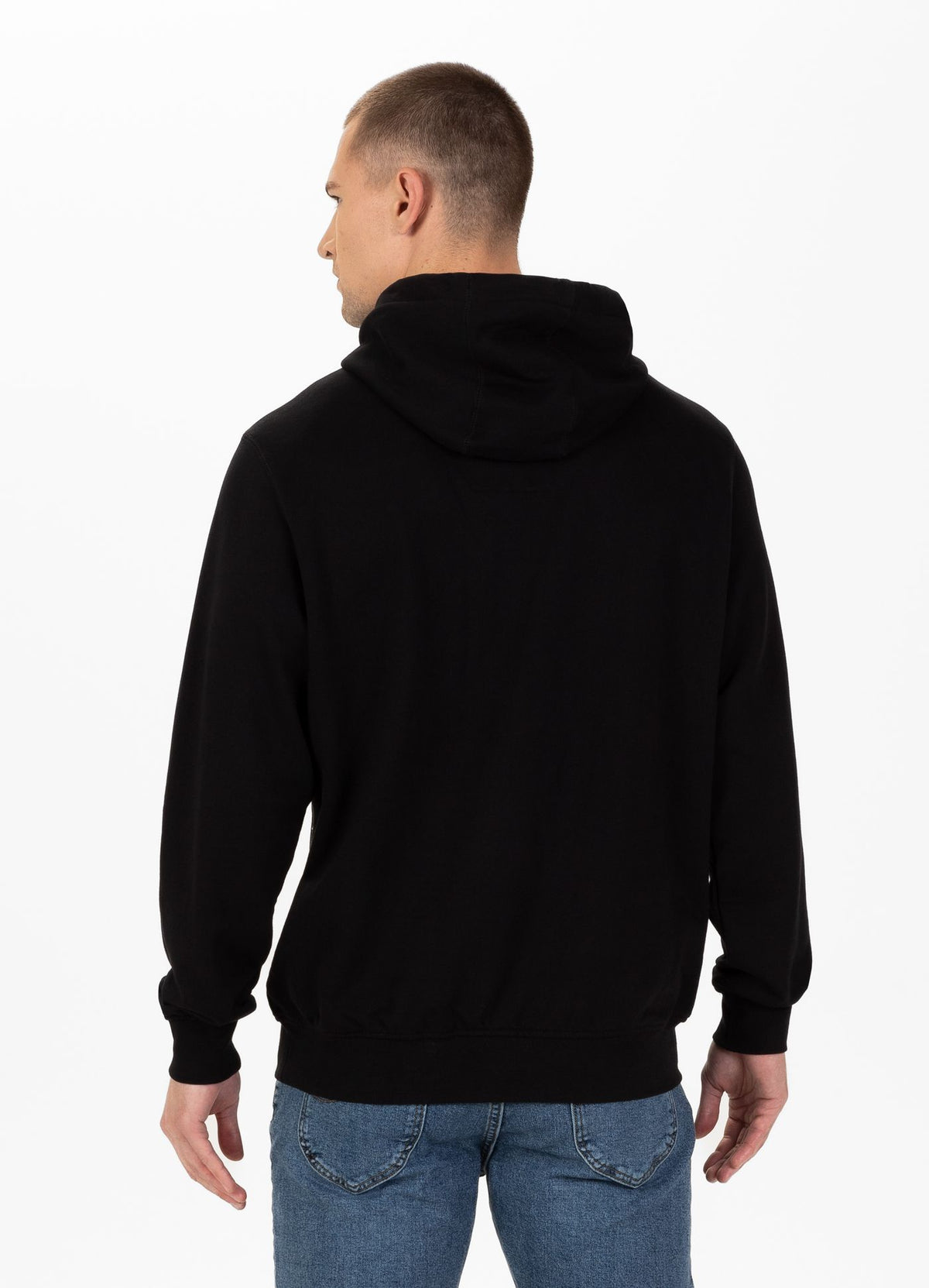 Men&#39;s Hoodie Terry Black Brand