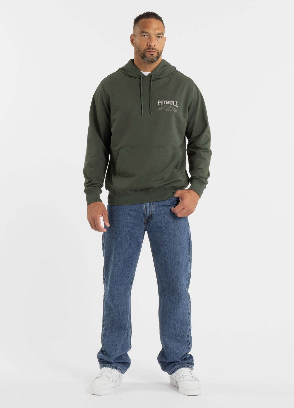 Men's Hoodie TROUBLEMAKER - Dark green
