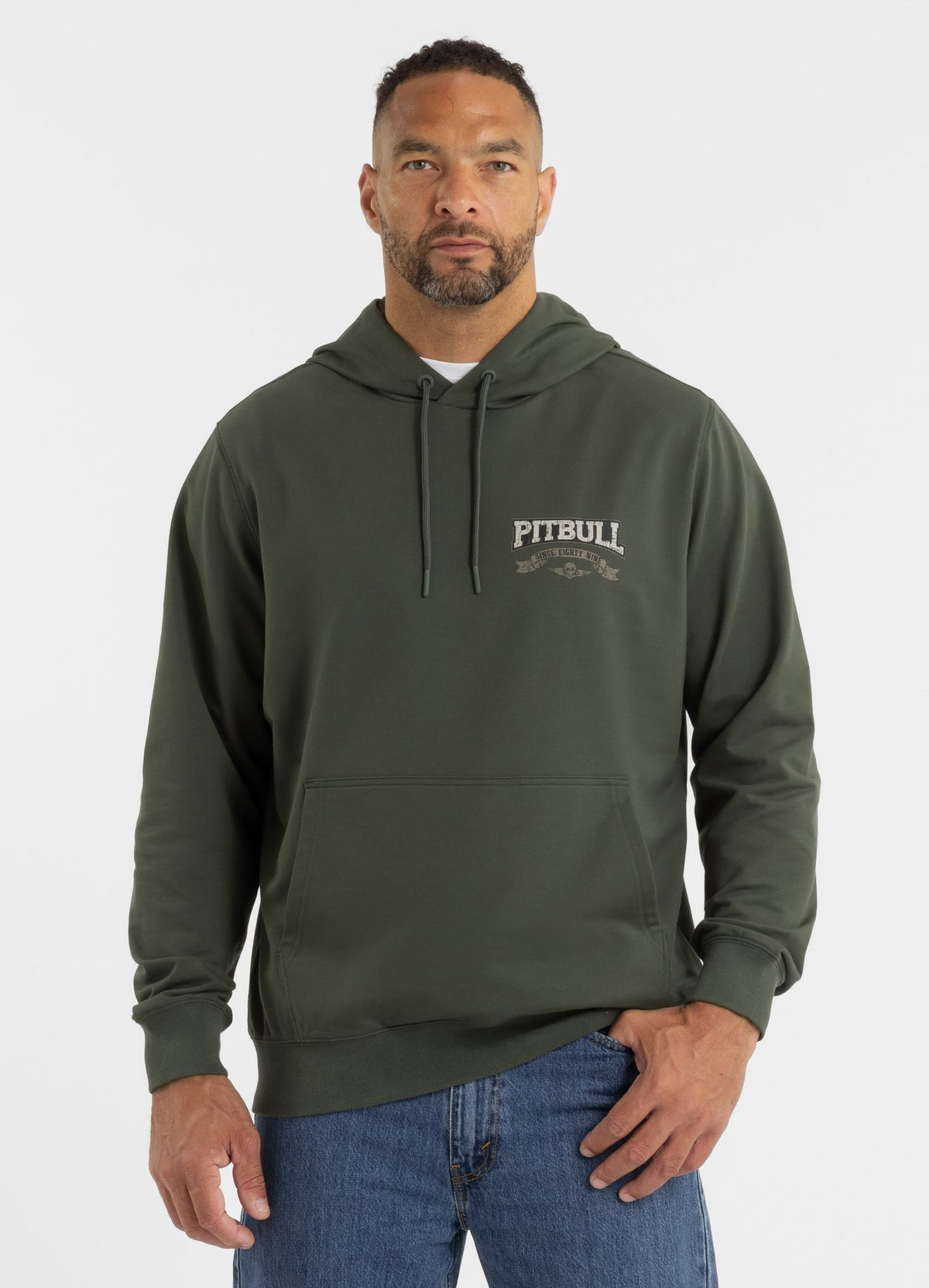 Men's Hoodie TROUBLEMAKER - Dark green
