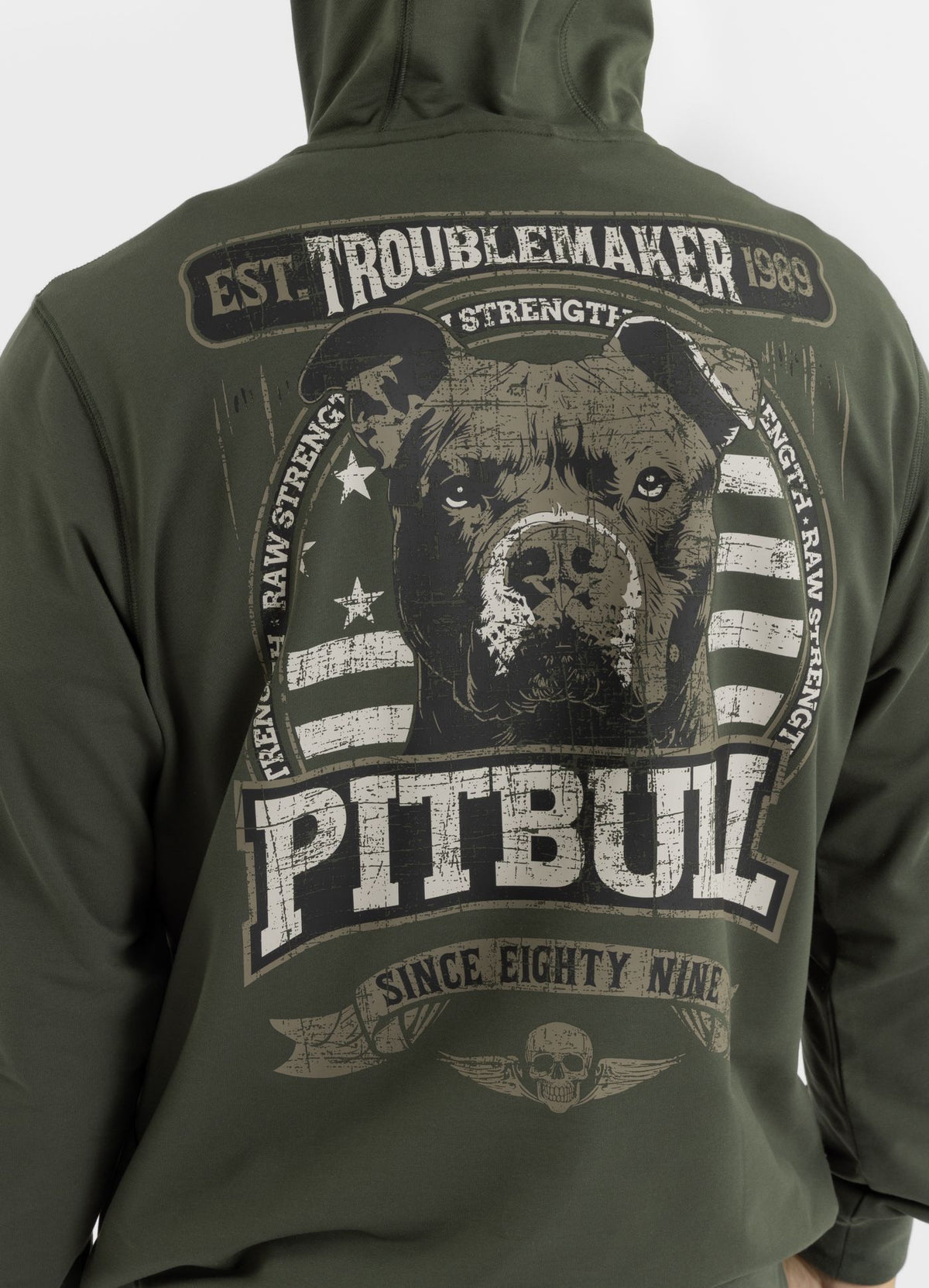 Men's Hoodie TROUBLEMAKER - Dark green