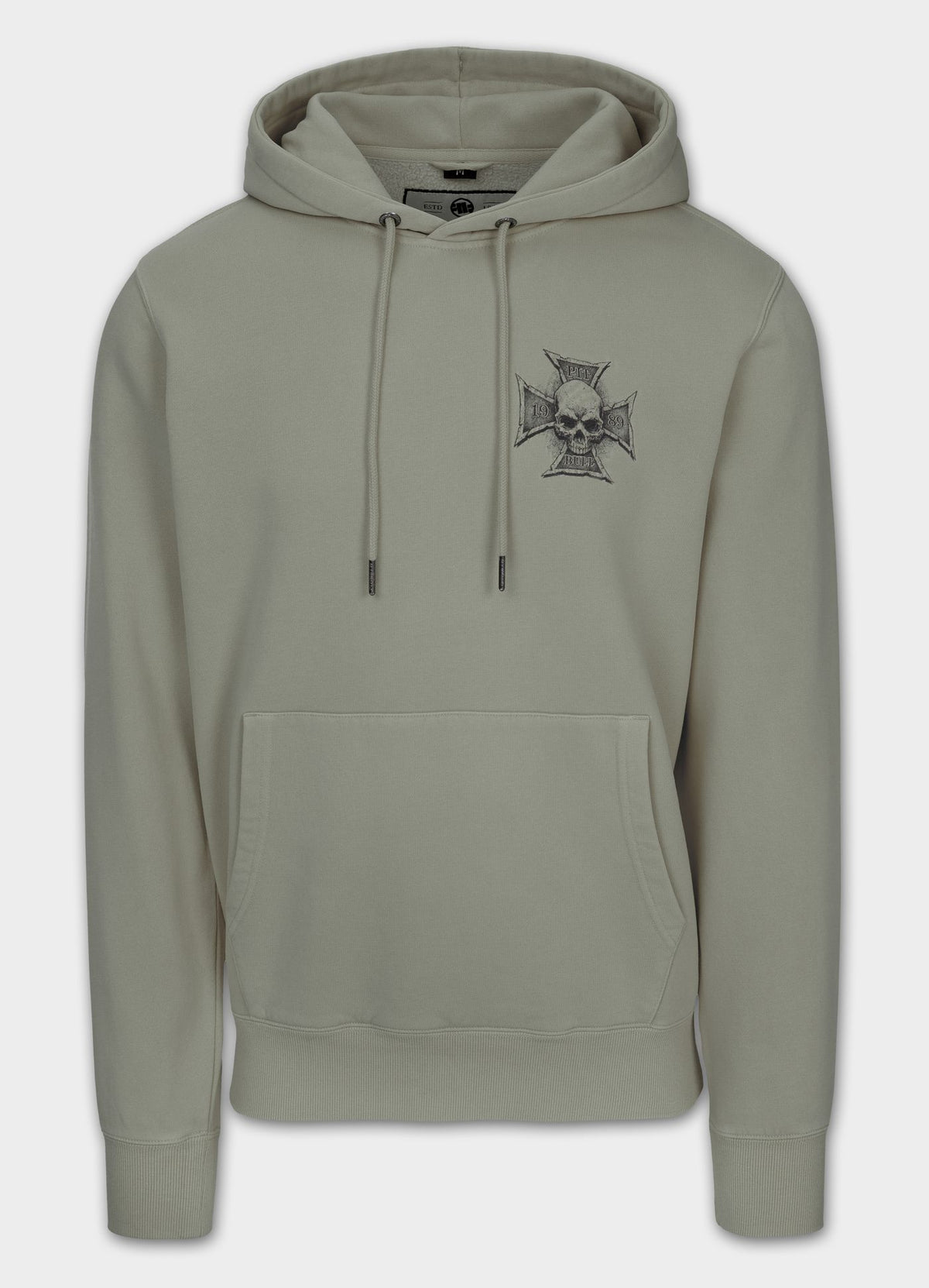 Men's Hoodie Washed BITE ME - Gray Harbour