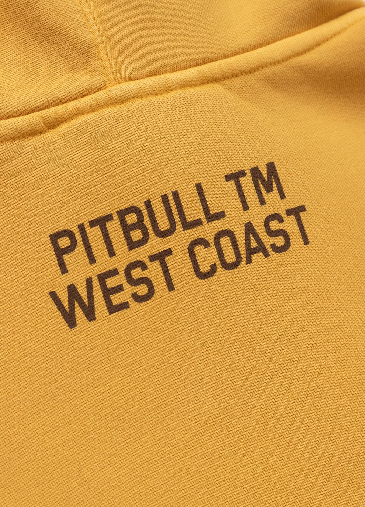 Men's Hoodie Washed CALIFORNIA FLAG - Washed yellow