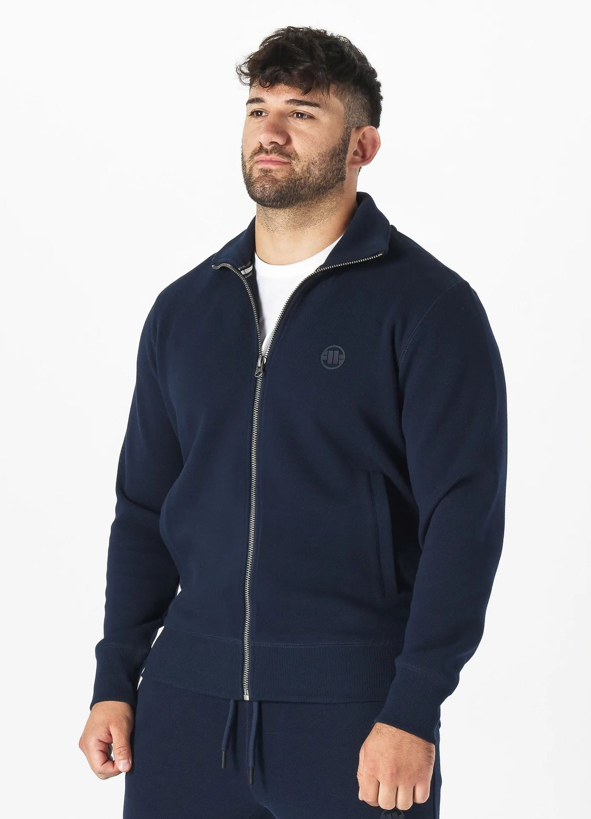 Men&#39;s Sweatjacket Pique Small Logo