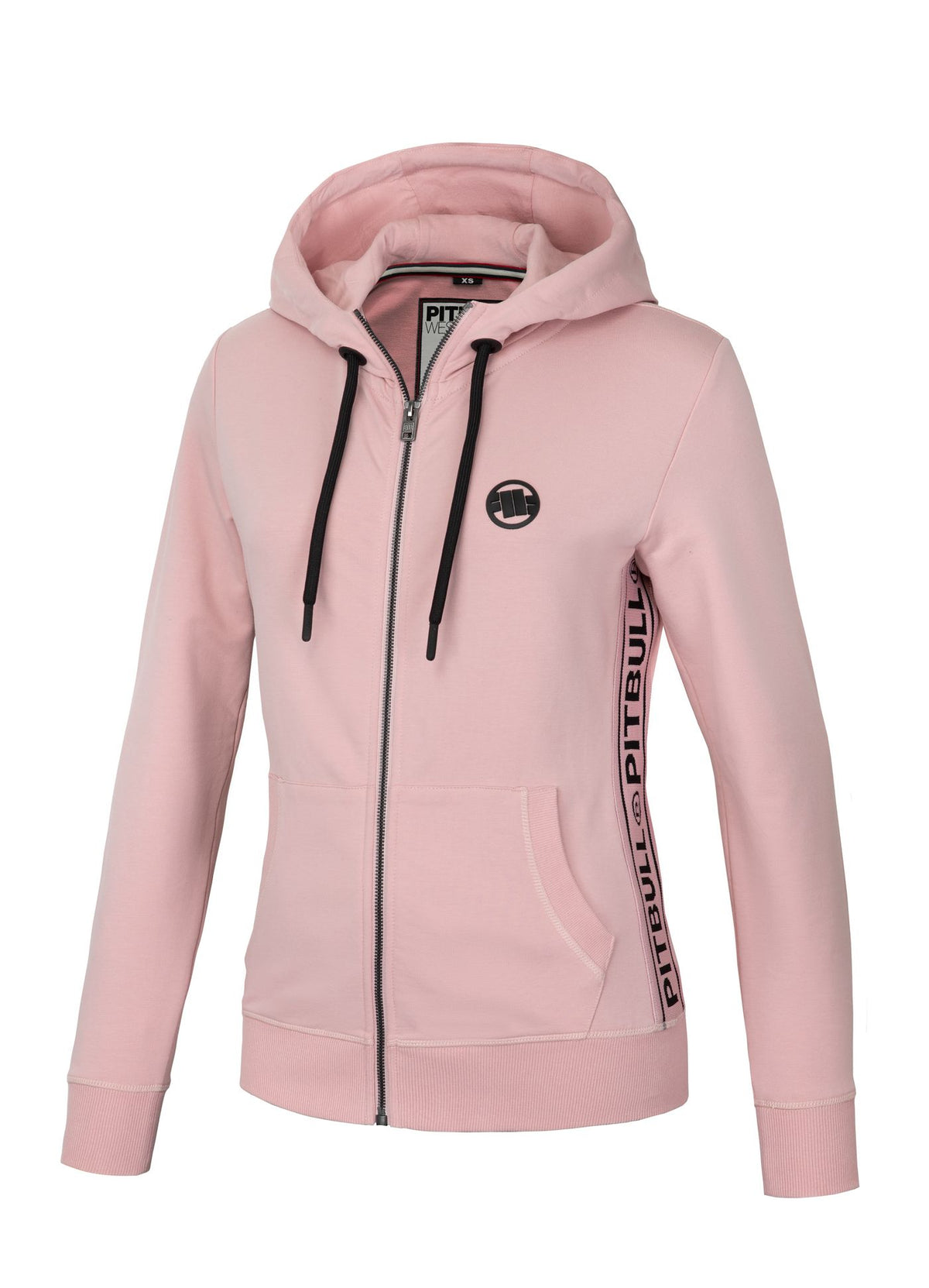 Women&#39;s zip-up hoodie French Terry La Deta - Pink