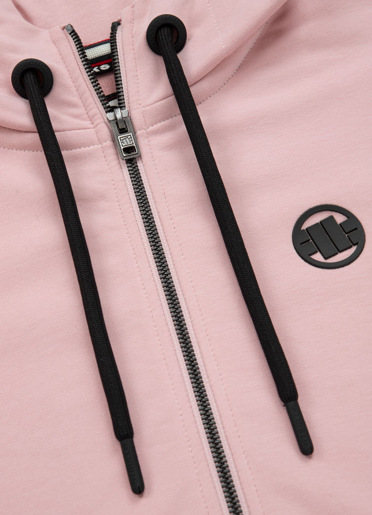 Women&#39;s zip-up hoodie French Terry La Deta - Pink