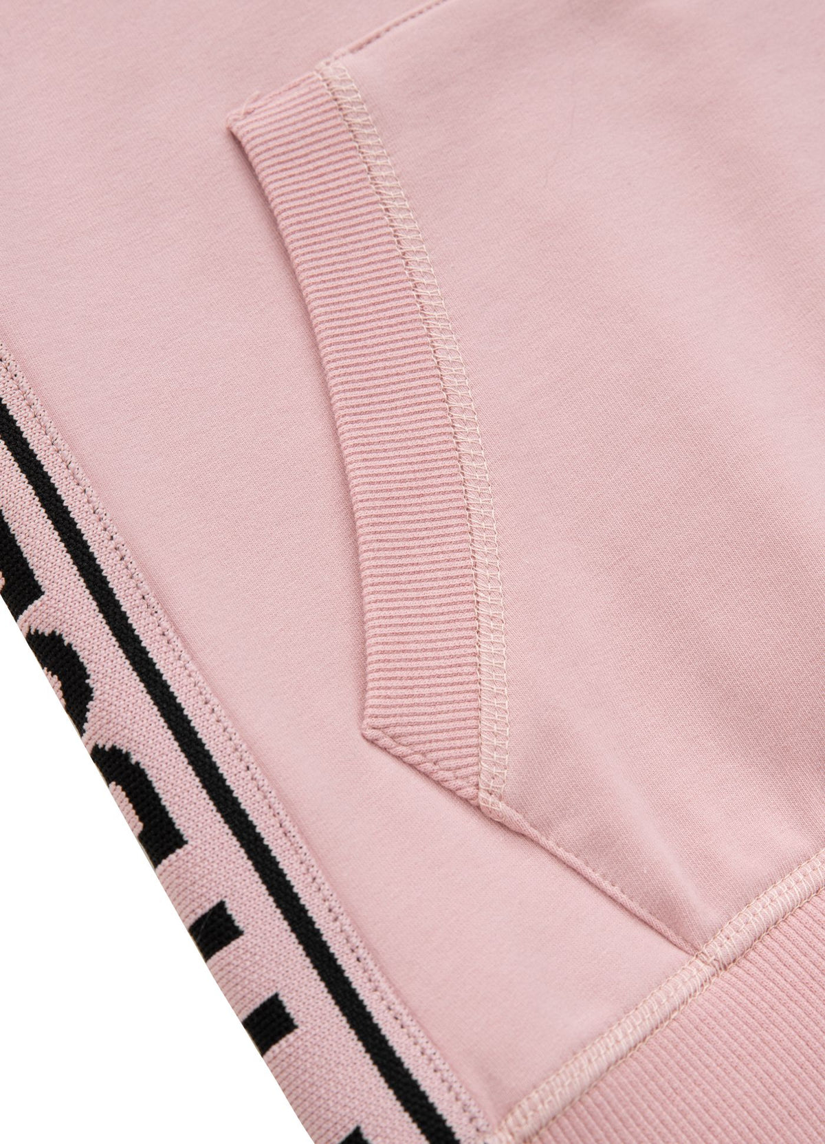 Women&#39;s zip-up hoodie French Terry La Deta - Pink