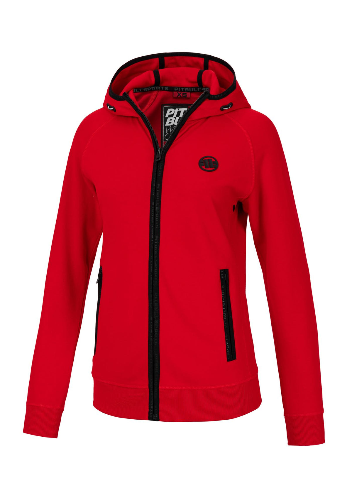 Women&#39;s zip-up hoodie Fuchsia - Red