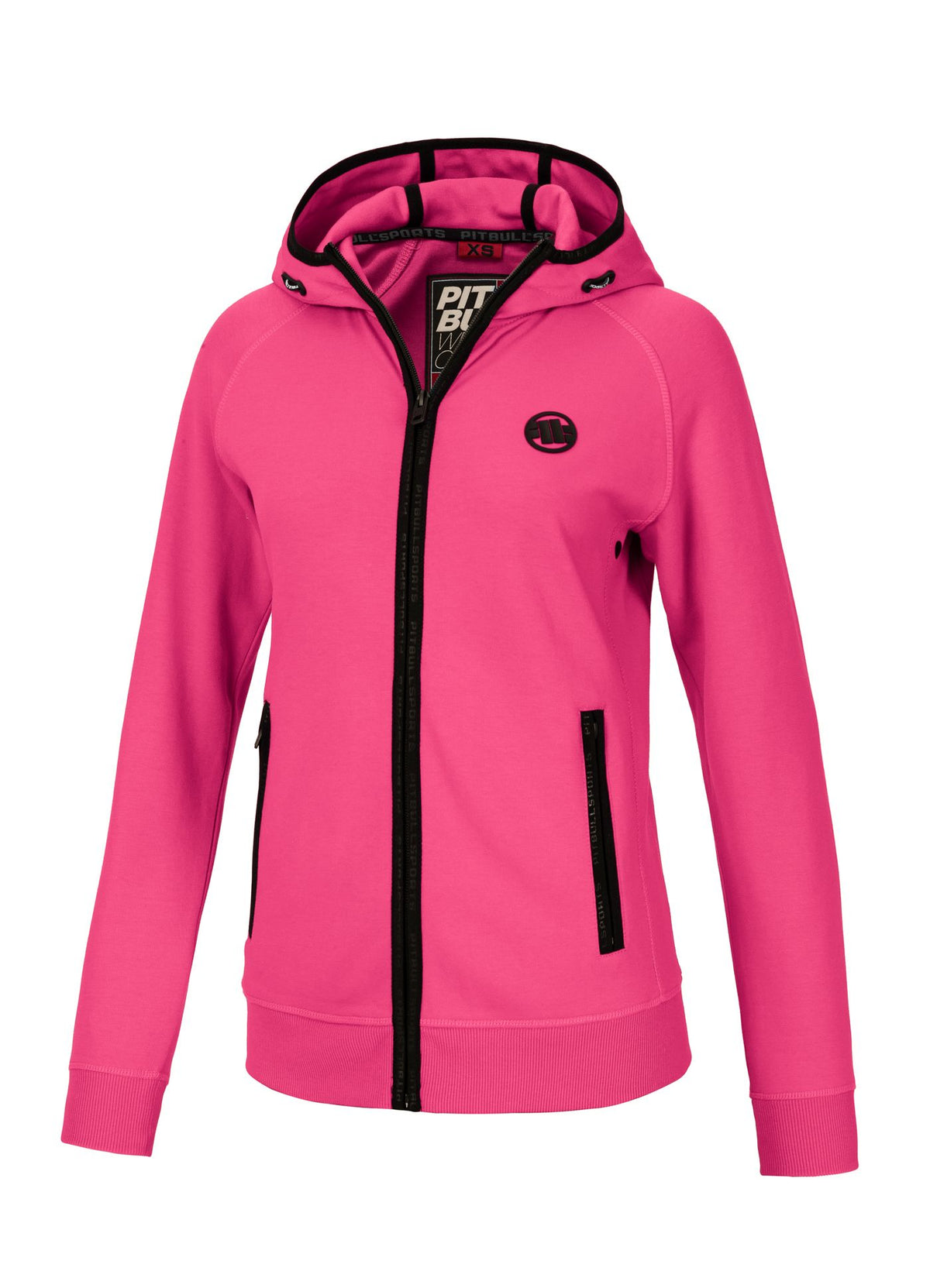 Women&#39;s zip-up hoodie Fuchsia