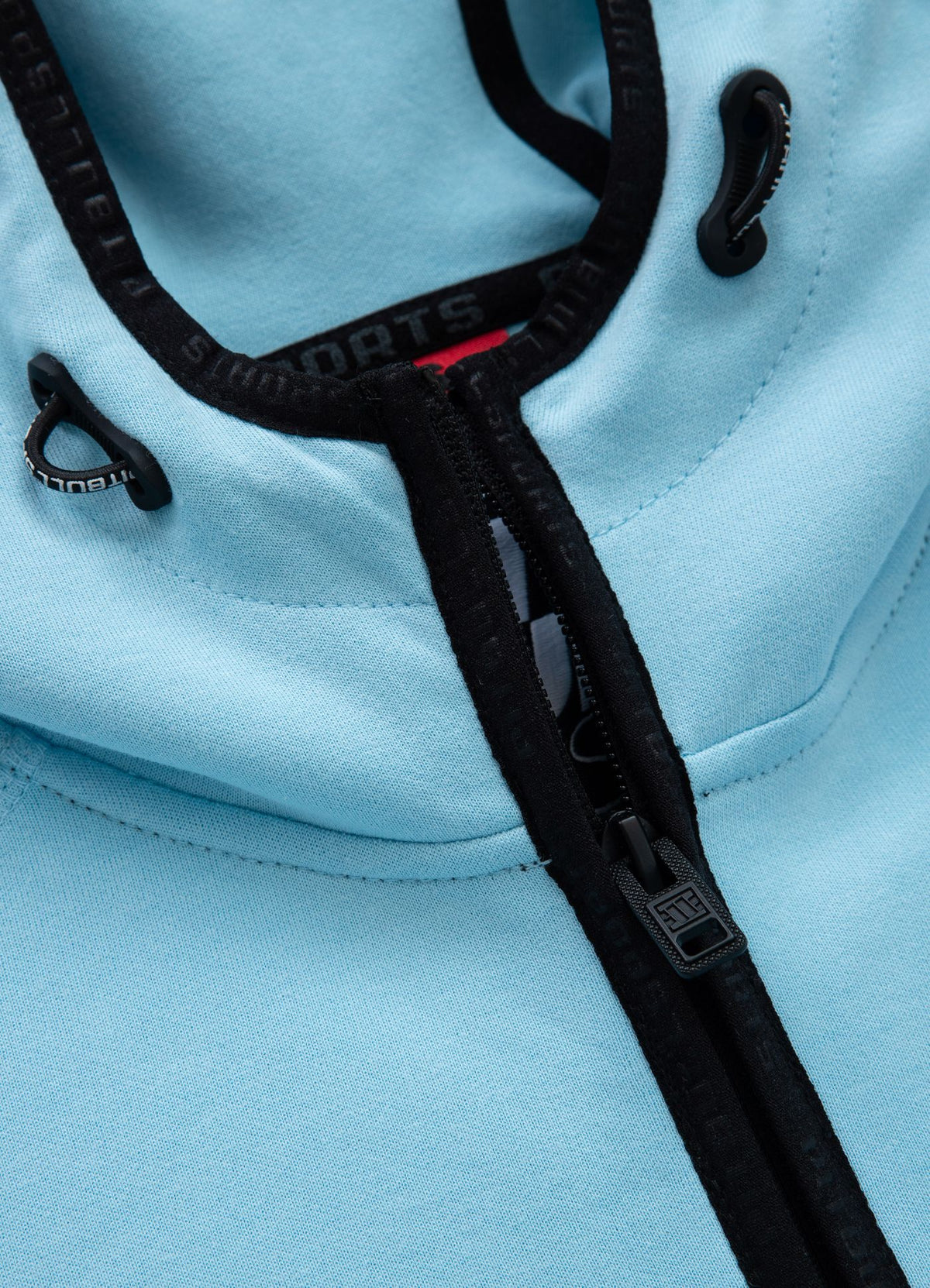 Women&#39;s zip-up hoodie Fuchsia - Baby blue