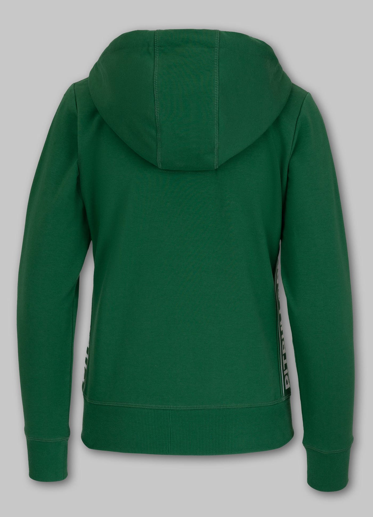Women&#39;s zip-up hoodie French Terry LA DETA - Dark green