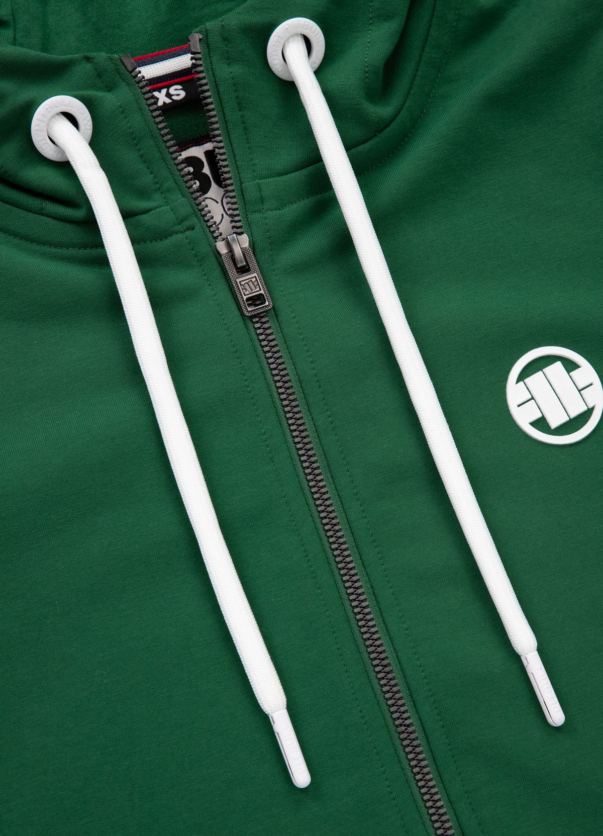 Women&#39;s zip-up hoodie French Terry LA DETA - Dark green