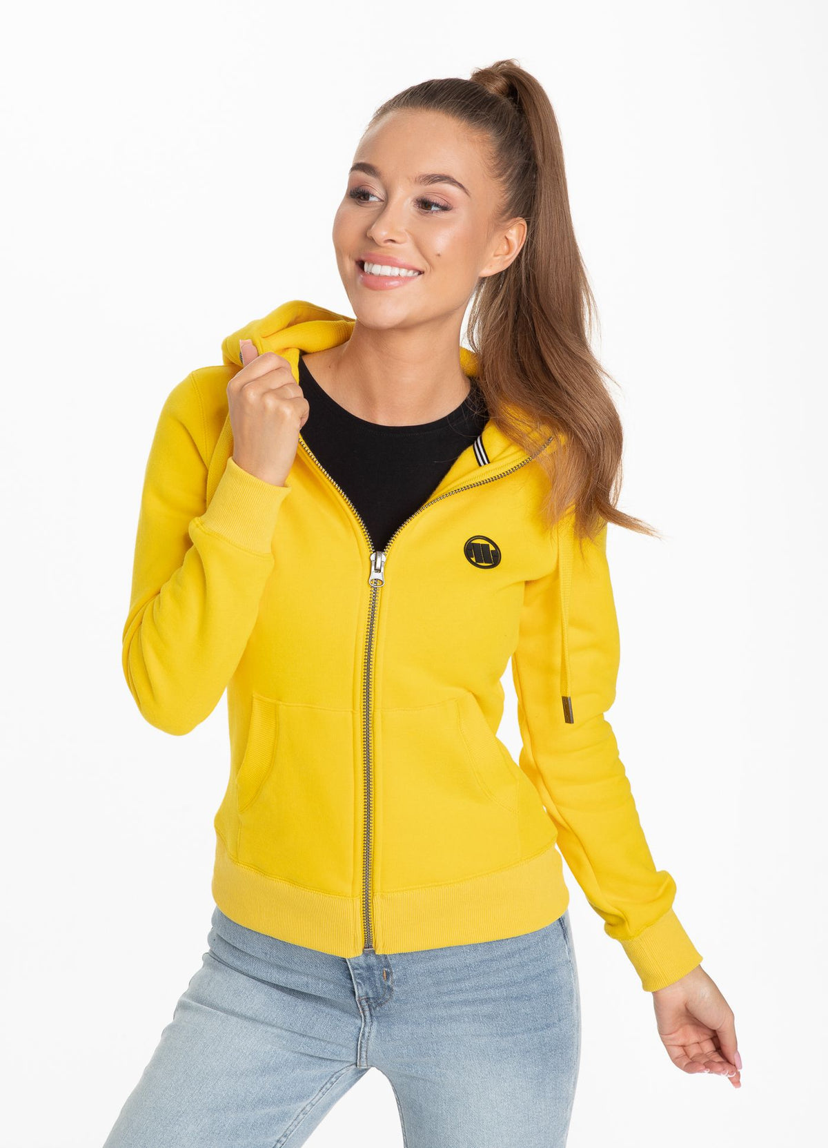 Women&#39;s zip-up hoodie Small Logo