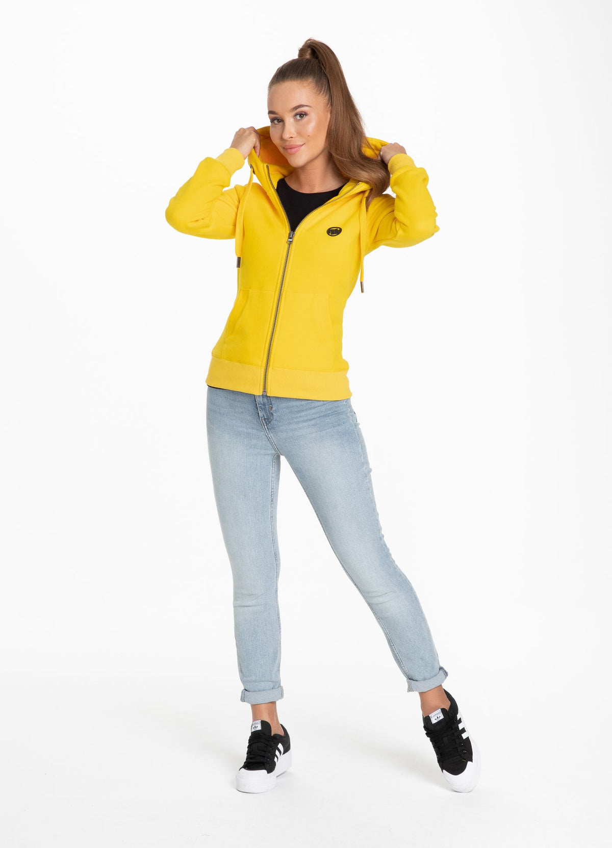 Women&#39;s zip-up hoodie Small Logo