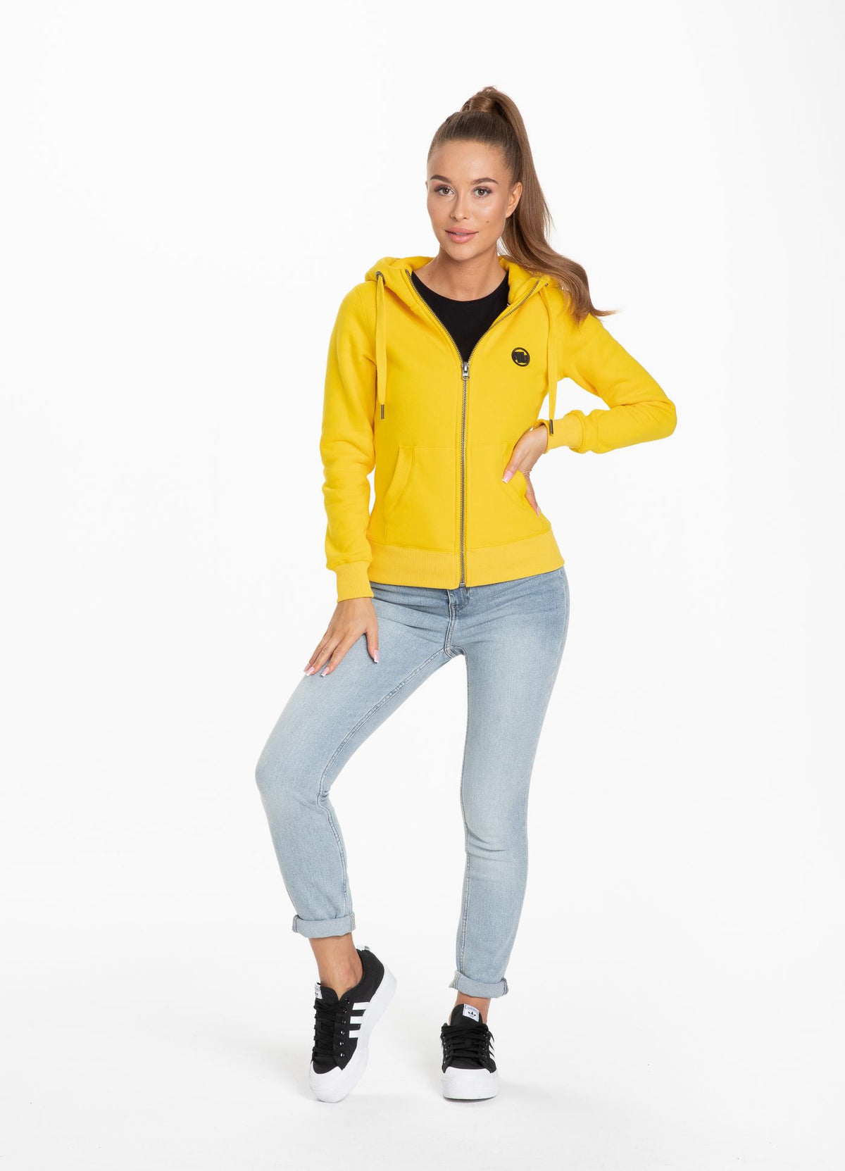 Women&#39;s zip-up hoodie Small Logo