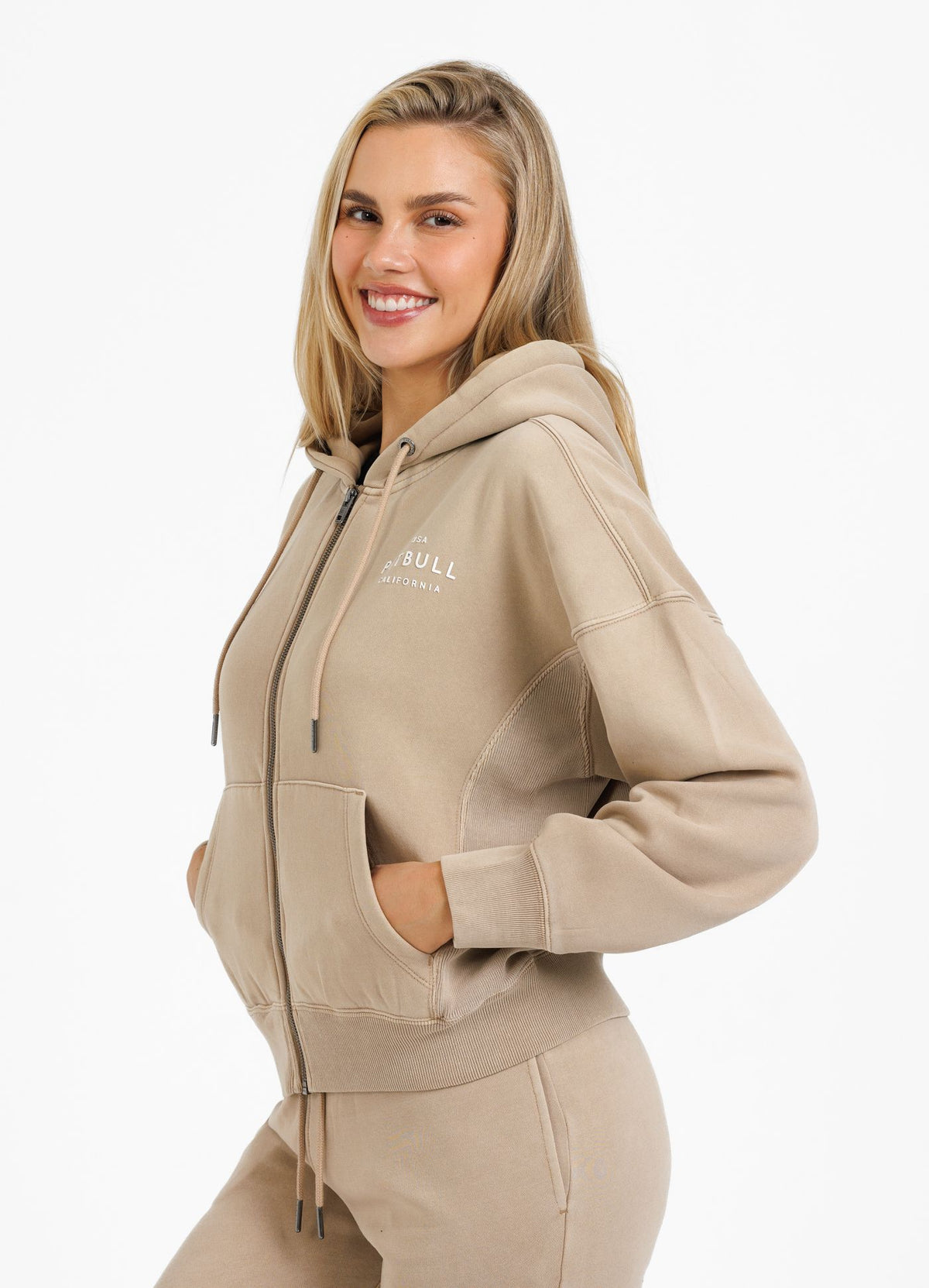 Women&#39;s zip-up hoodie Washed Manzanita