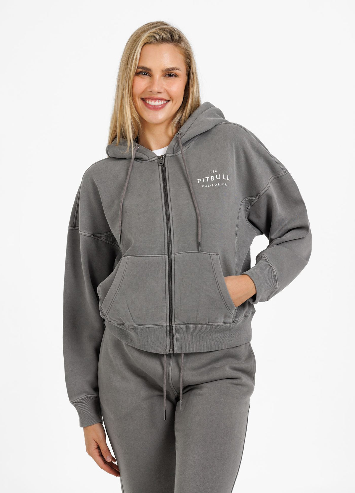 Women&#39;s zip-up hoodie Washed Manzanita