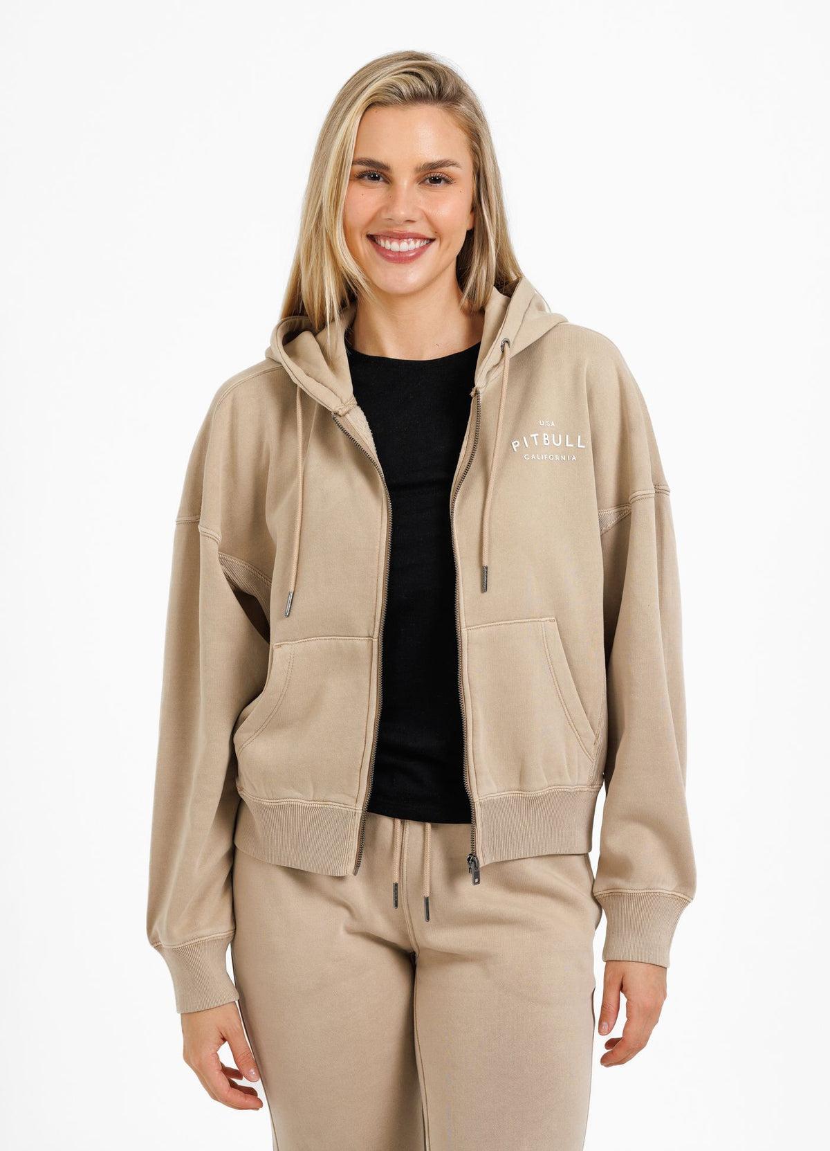 Women&#39;s zip-up hoodie Washed Manzanita