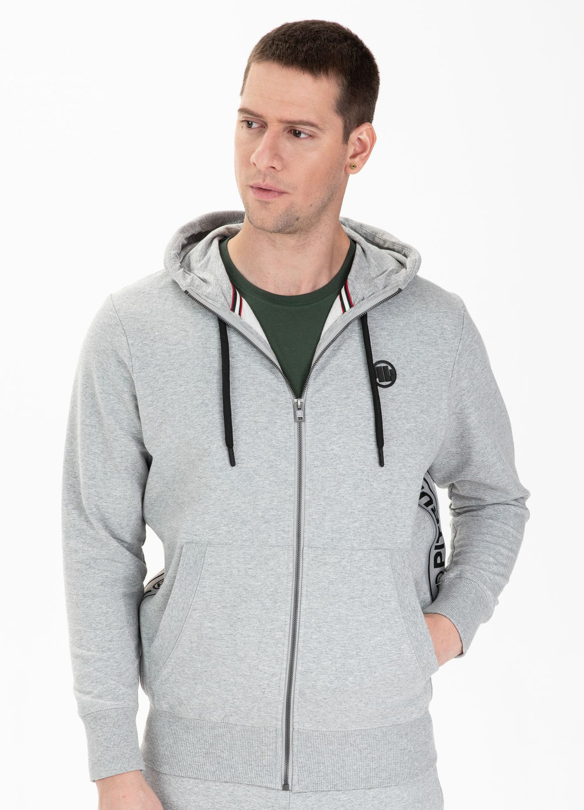 Men&#39;s Zip-up hoodie French Terry Small Logo