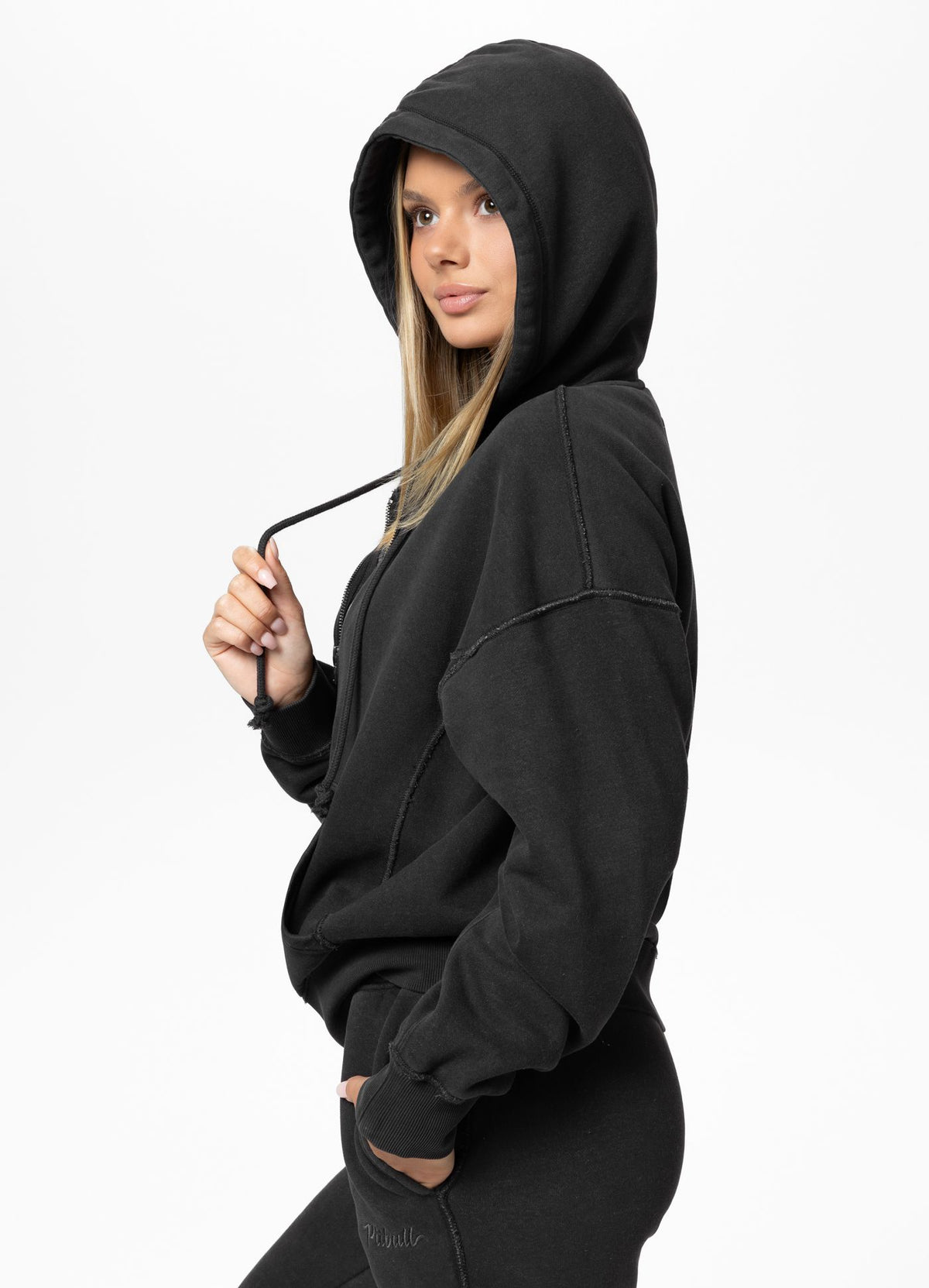 Zip-up hoodie Washed LOVIA