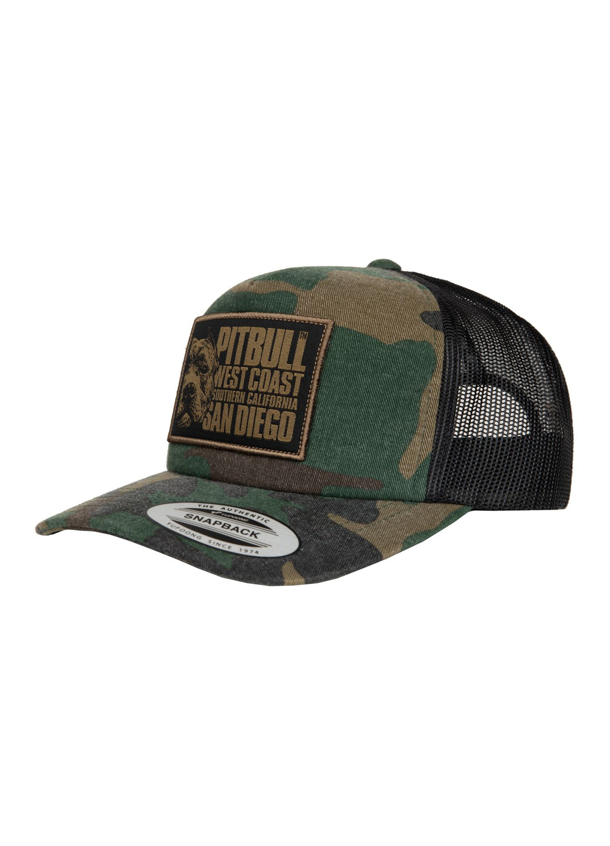 Snapback Cap Camo Trucker Blood Dog