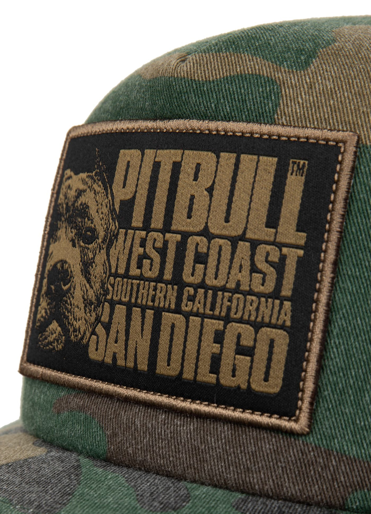 Snapback Cap Camo Trucker Blood Dog