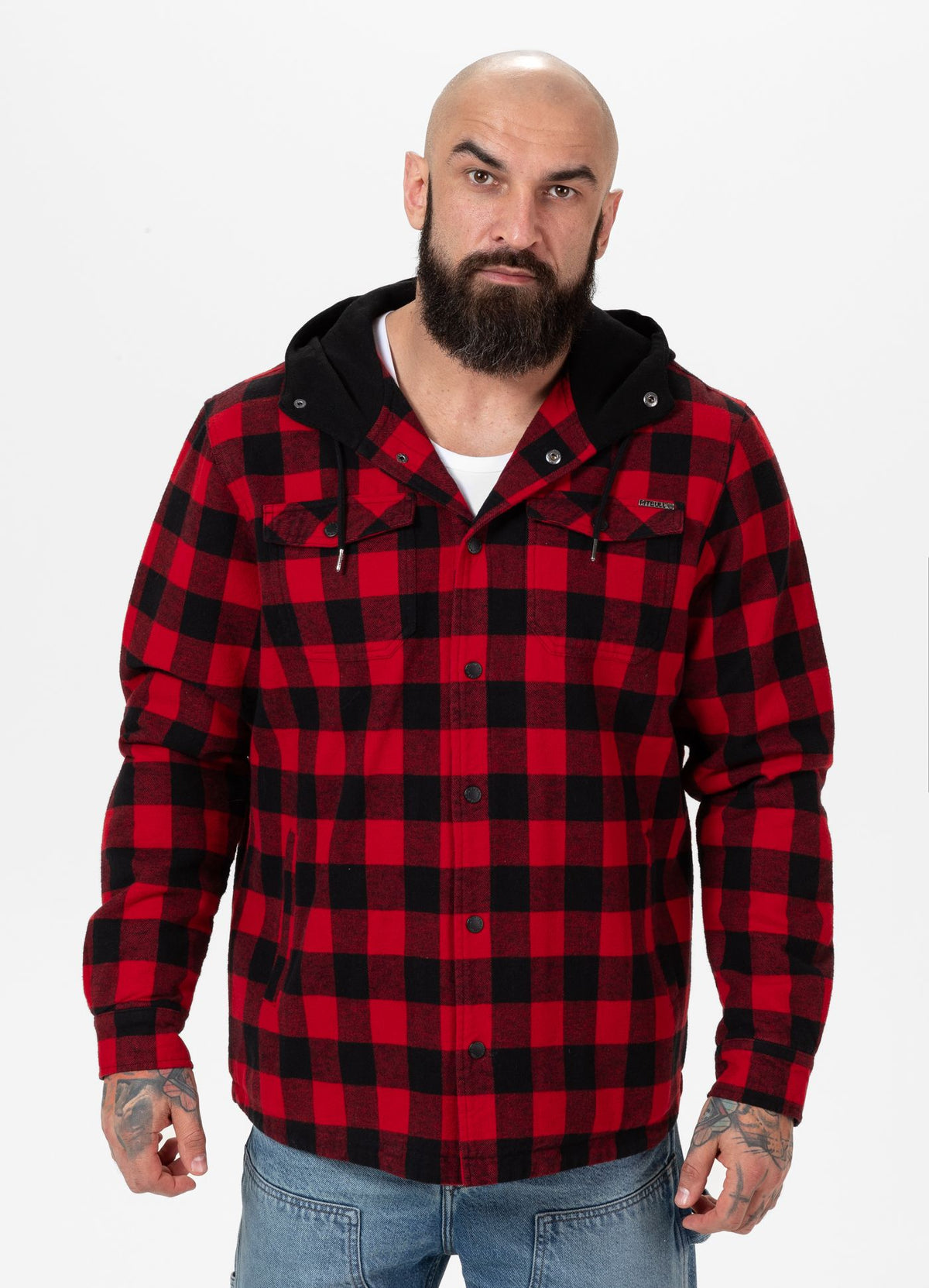 Hooded Padded Flannel Shirt Pioneer