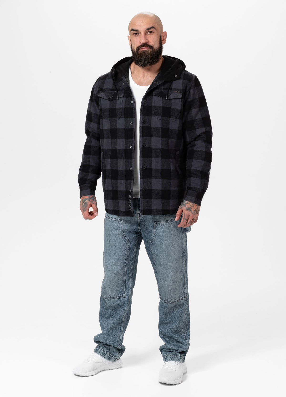 Hooded Padded Flannel Shirt Pioneer