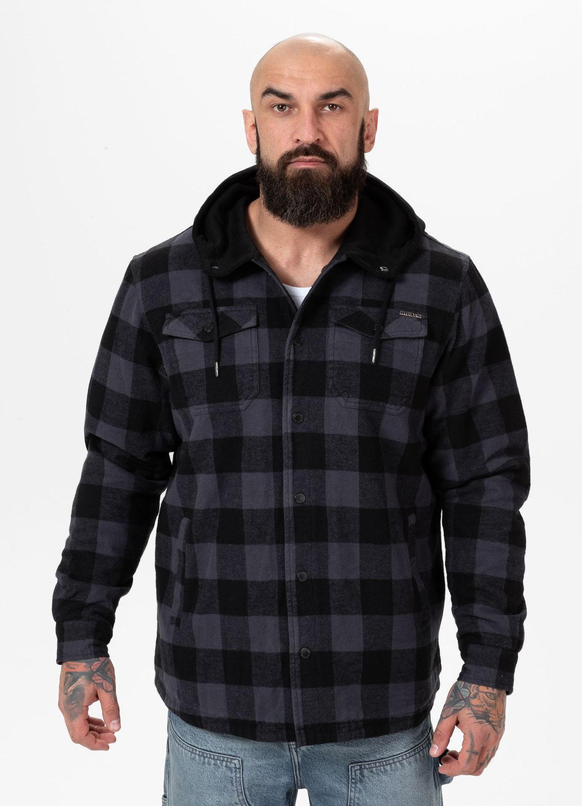 Hooded Padded Flannel Shirt Pioneer