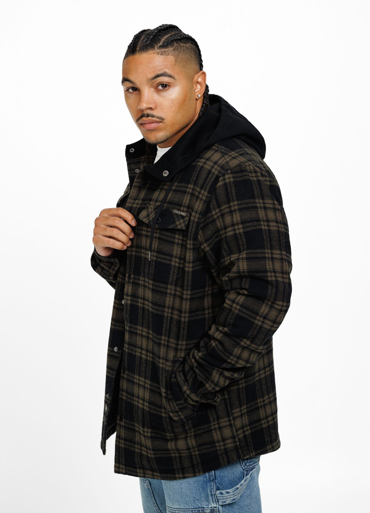 Hooded Padded Flannel Shirt Pioneer