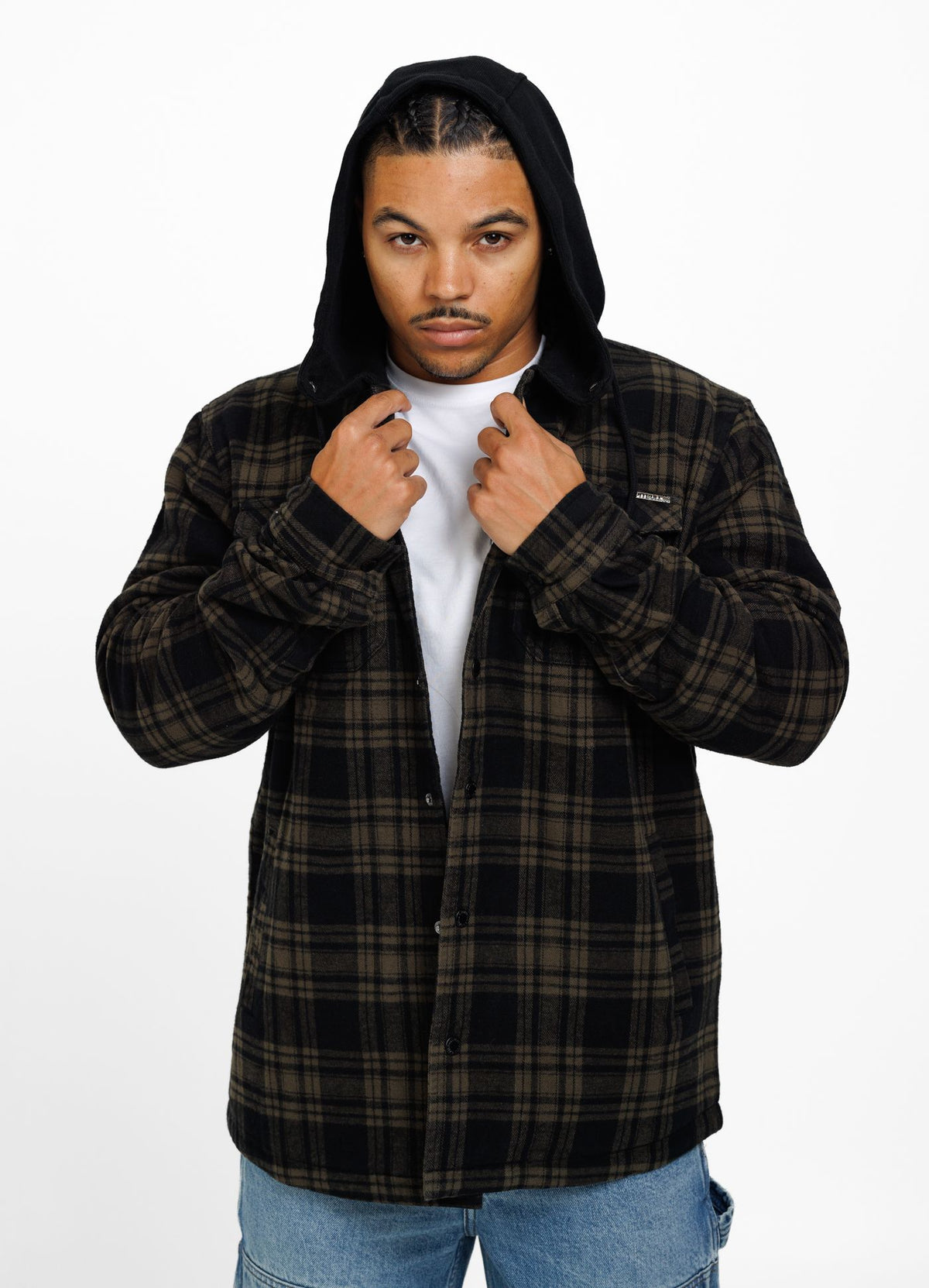 Hooded Padded Flannel Shirt Pioneer