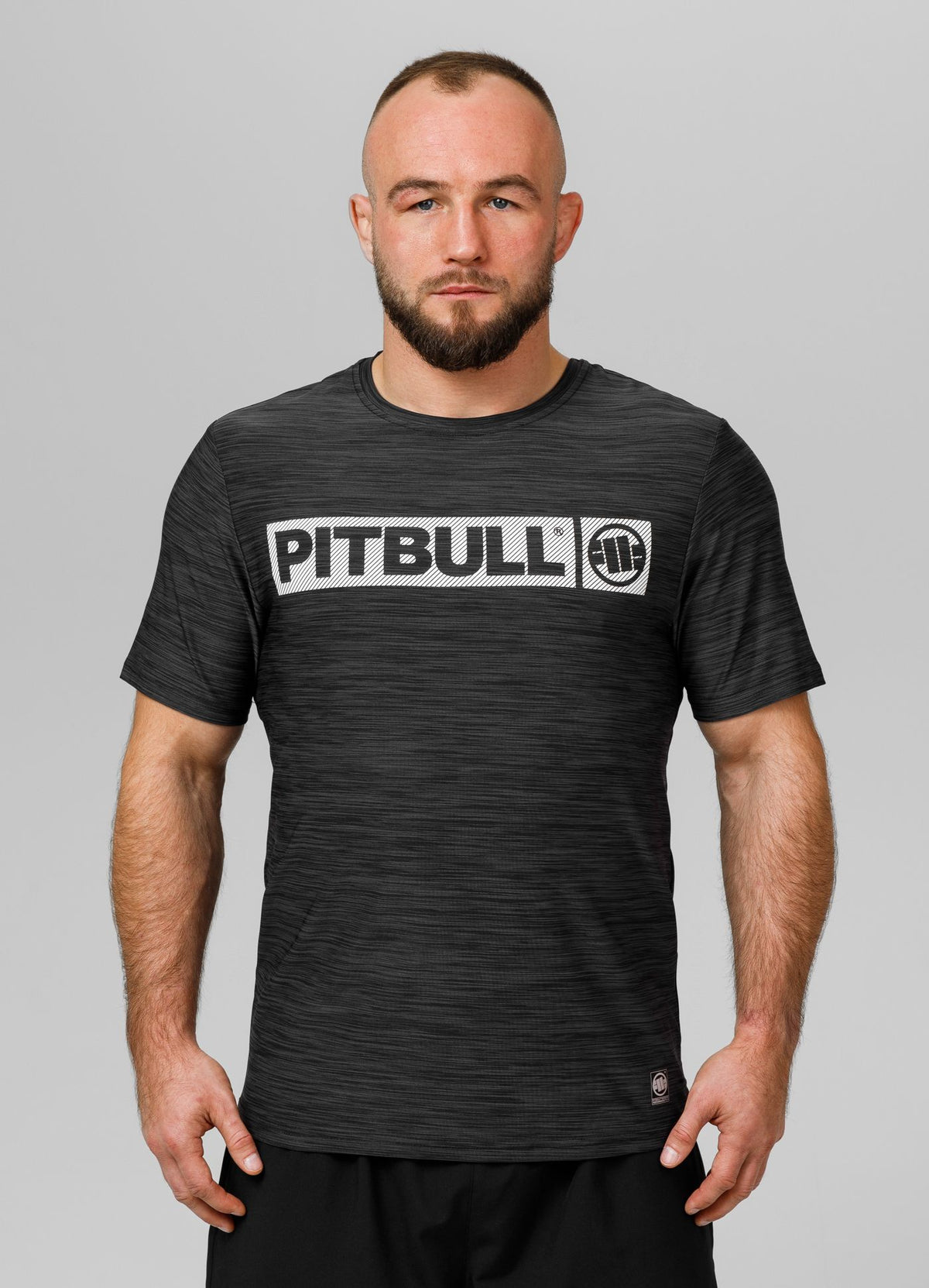 Men&#39;s T-Shirt Casual Sport Hilltop - Black Melange