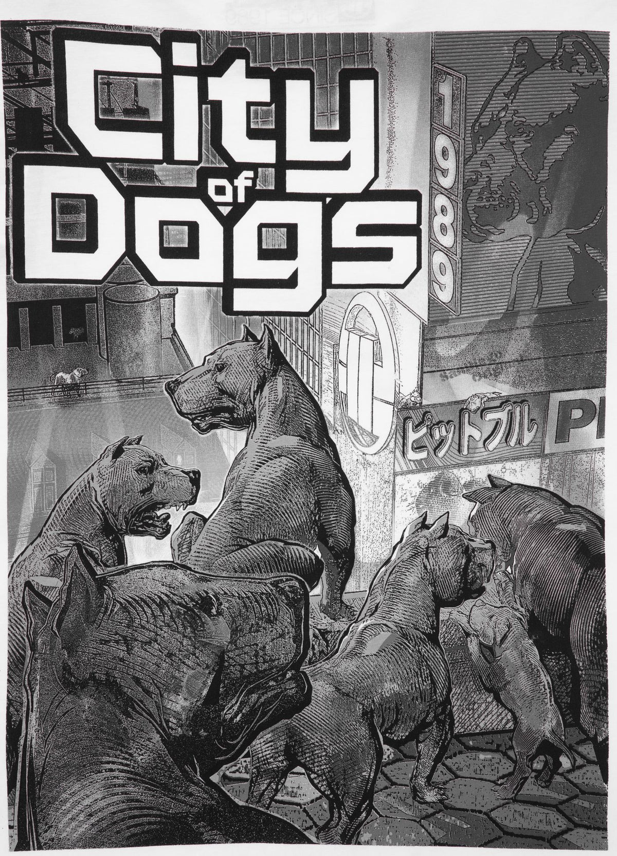 Men&#39;s T-Shirt CITY OF DOGS - White