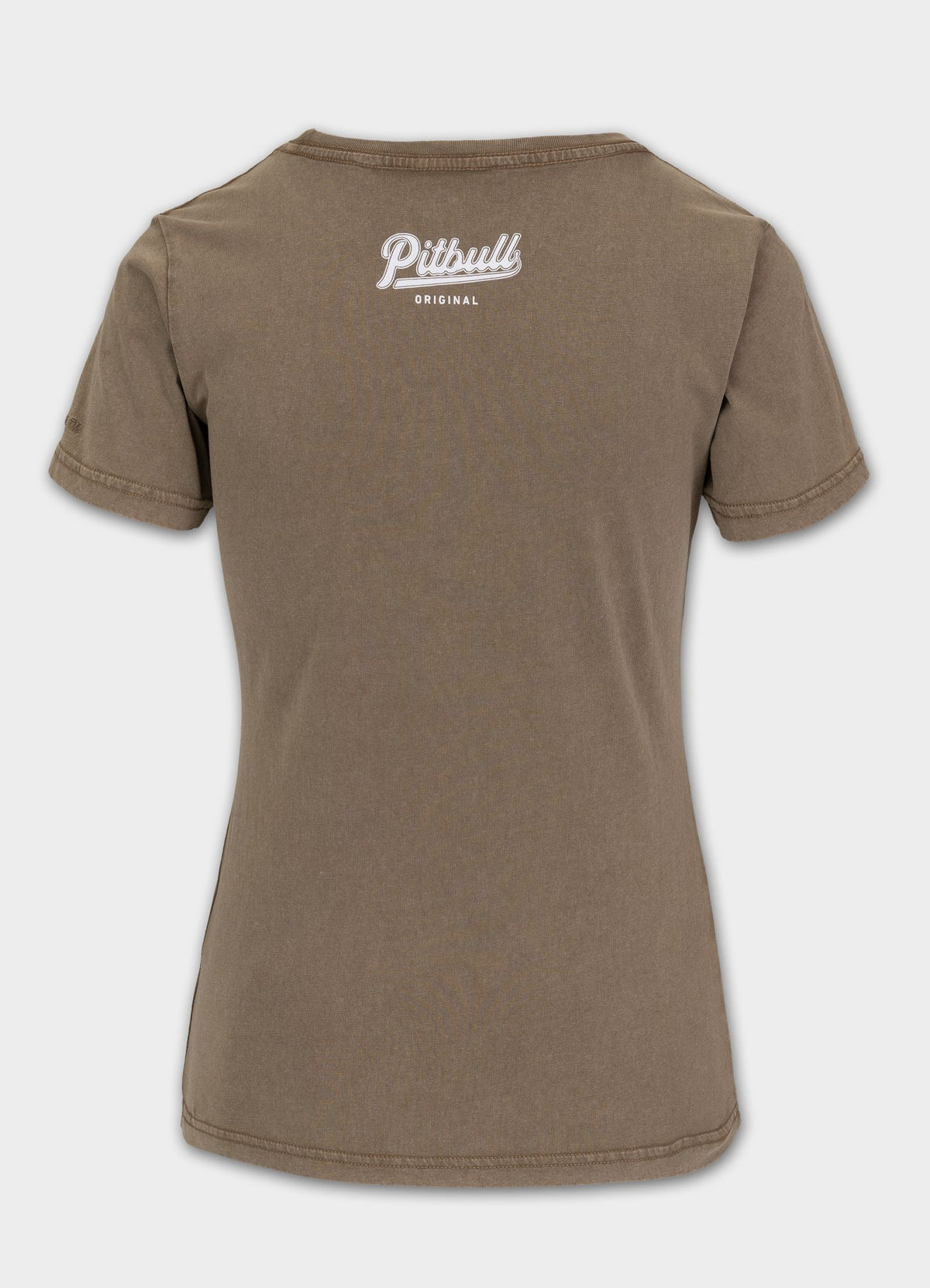 Women's T-Shirt Denim Washed ANGEL LOGO - Coyote brown