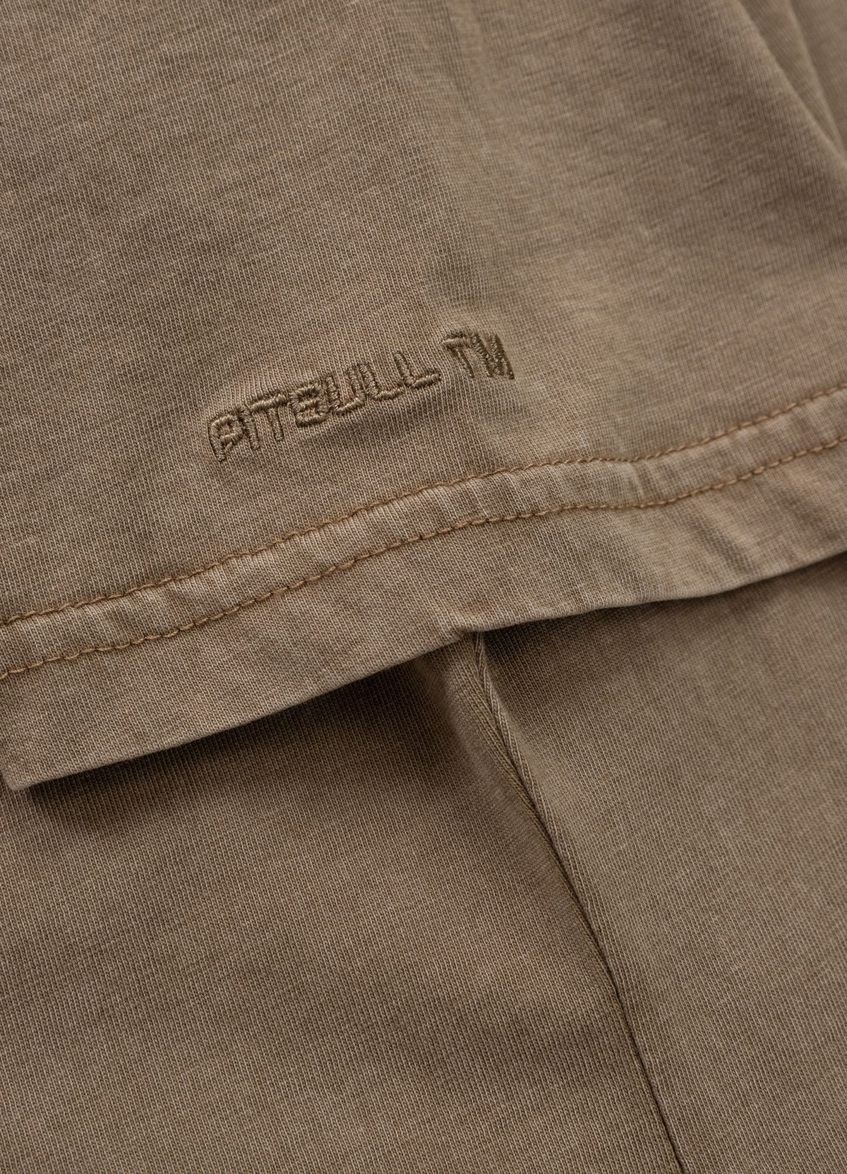 Women's T-Shirt Denim Washed ANGEL LOGO - Coyote brown