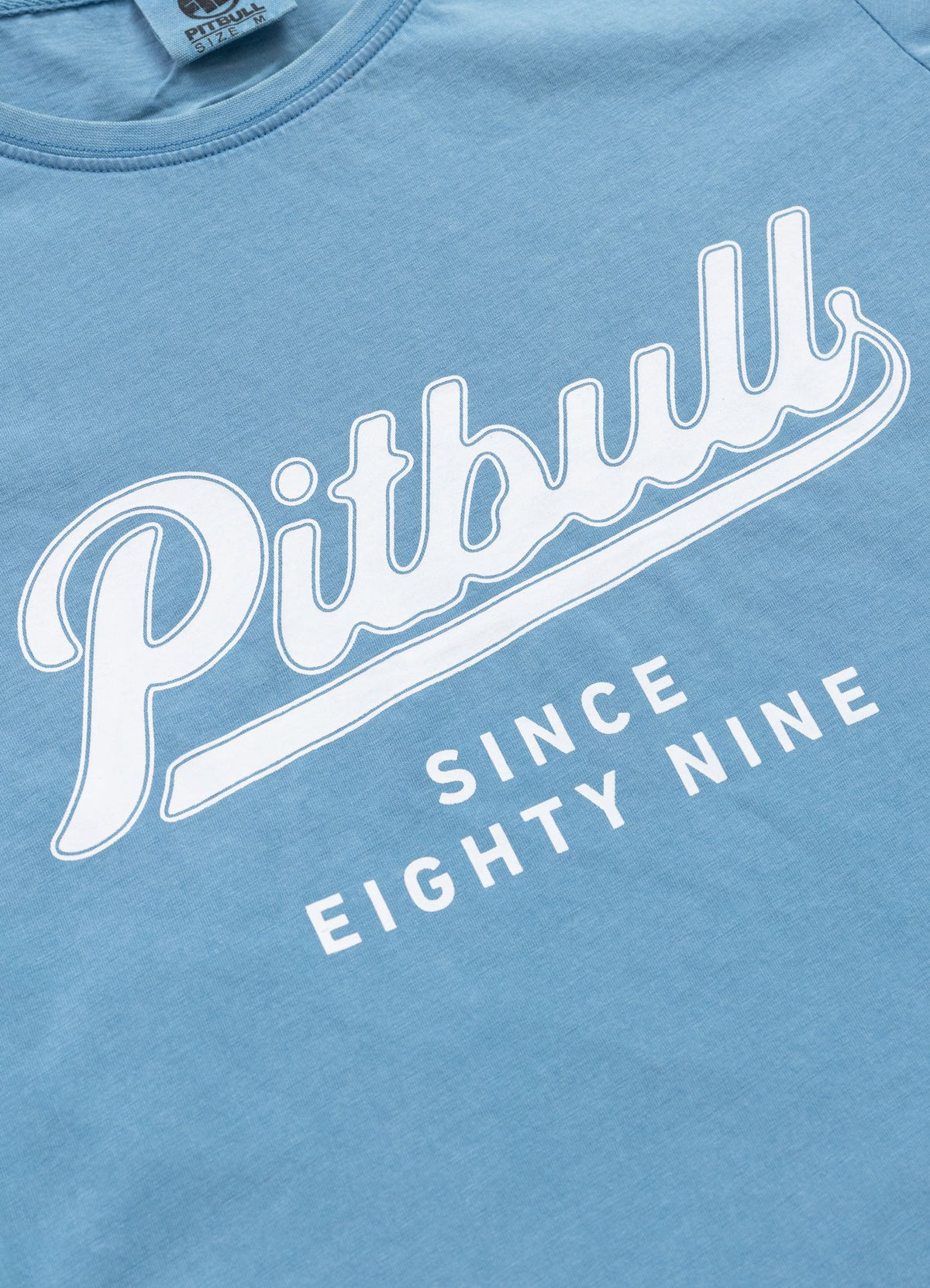 Women's T-Shirt Denim Washed ANGEL LOGO - Light blue